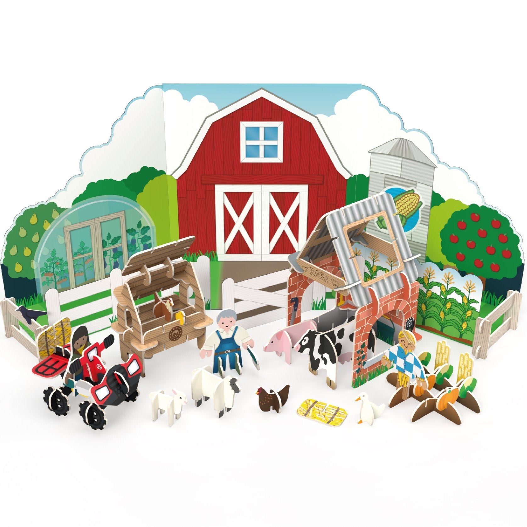 Pop out Build Farmyard Play Set