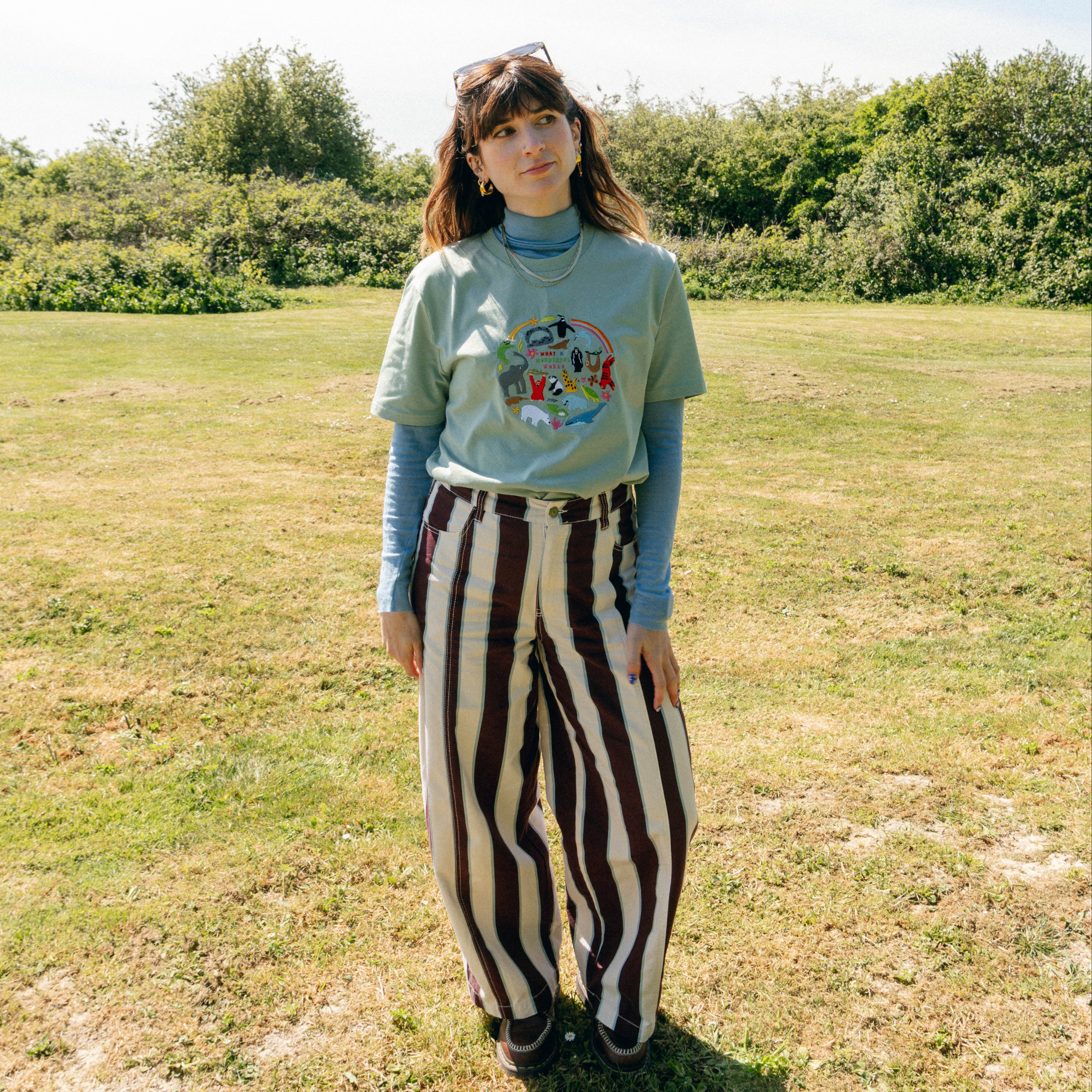 WWF Limited Edition 'What A Wonderful World' Embroidered Adults T-Shirt