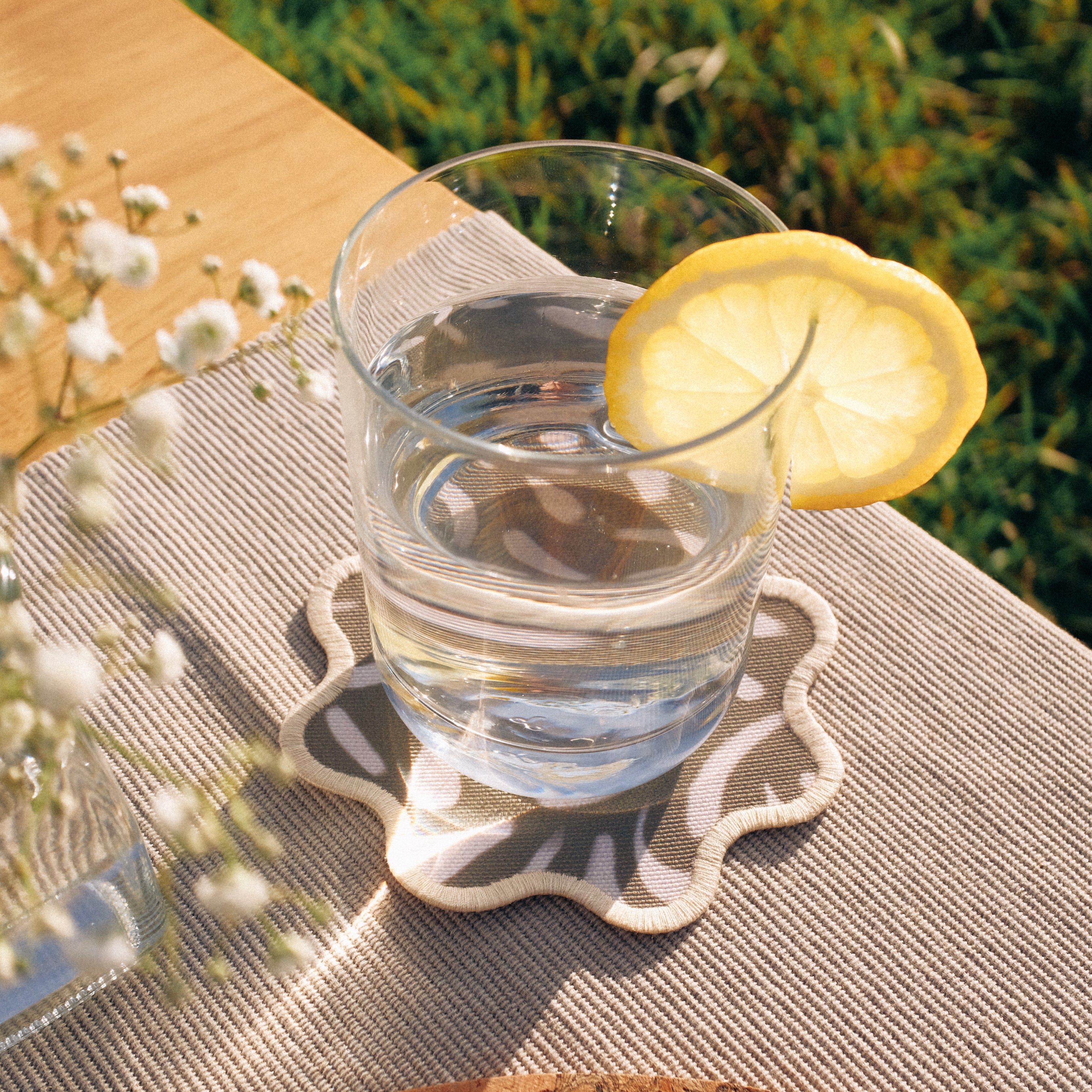 Whispers of Nature Scalloped Coaster (2 pack)