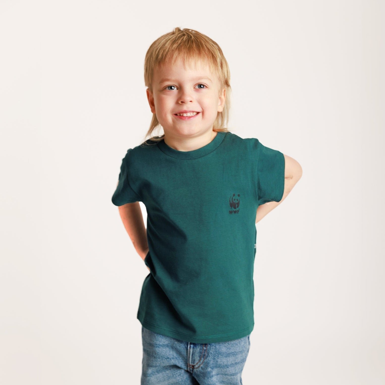 PANGAIA Kids T-shirt - Foliage Green