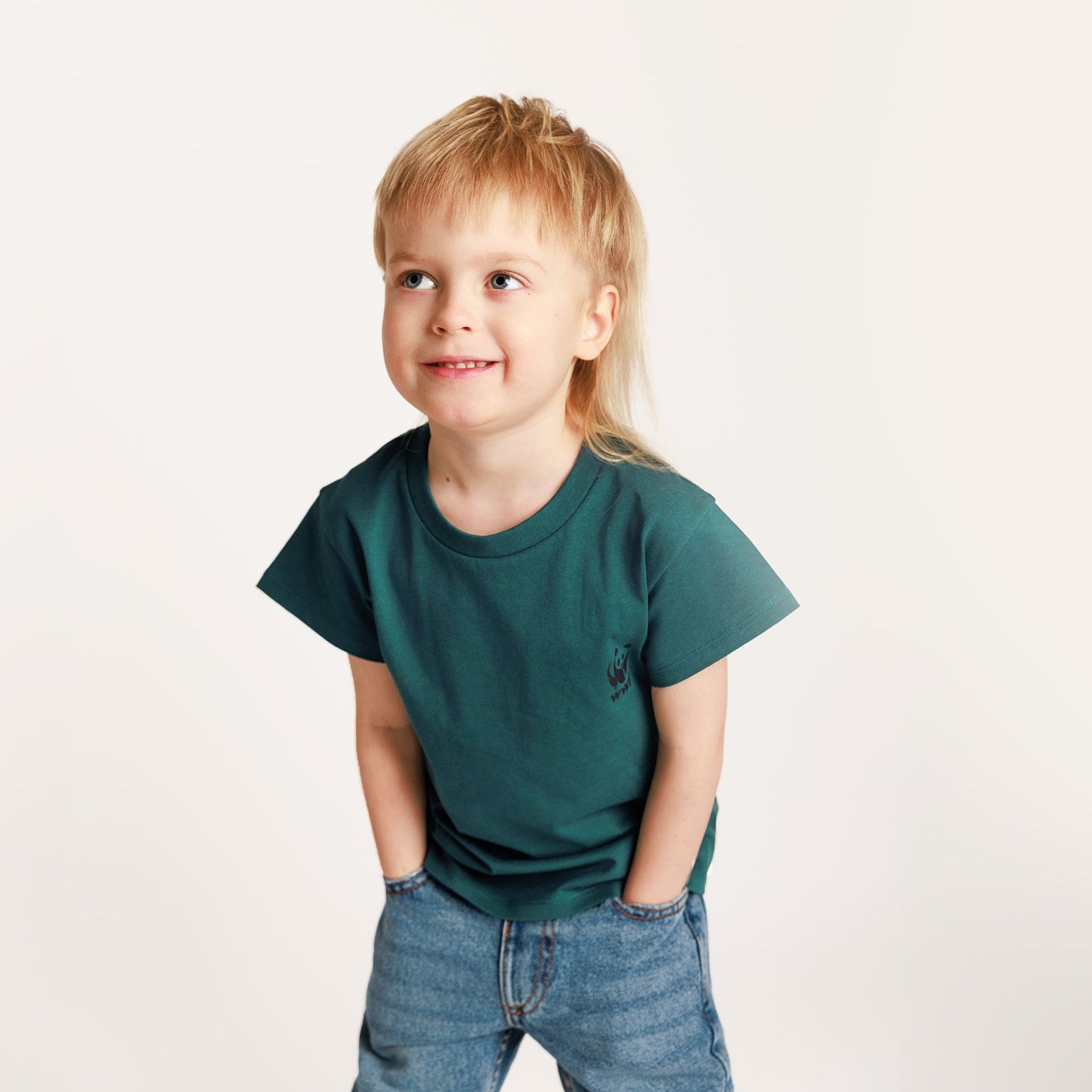 PANGAIA Kids T-shirt - Foliage Green