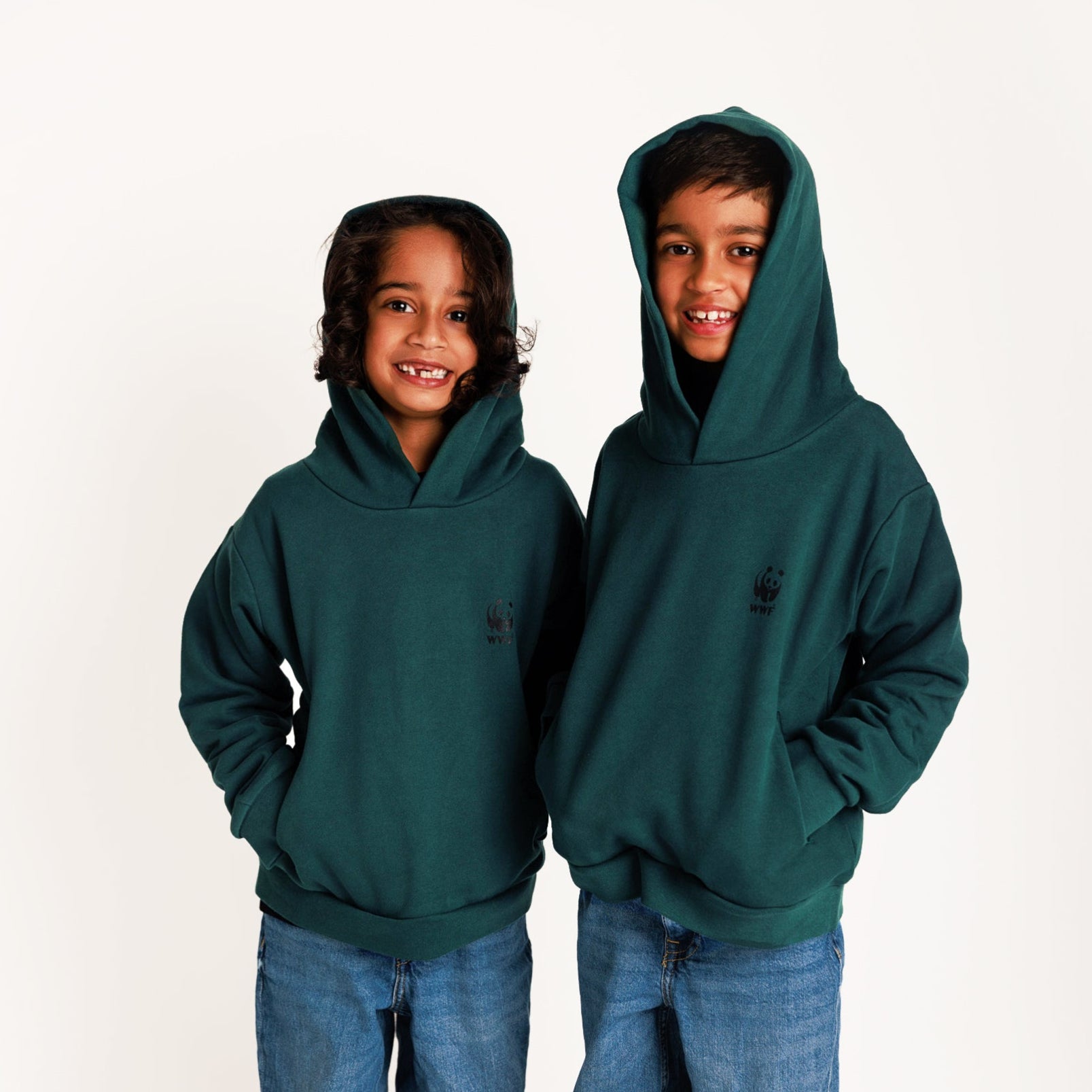 PANGAIA Kids Hoodie - Foliage Green