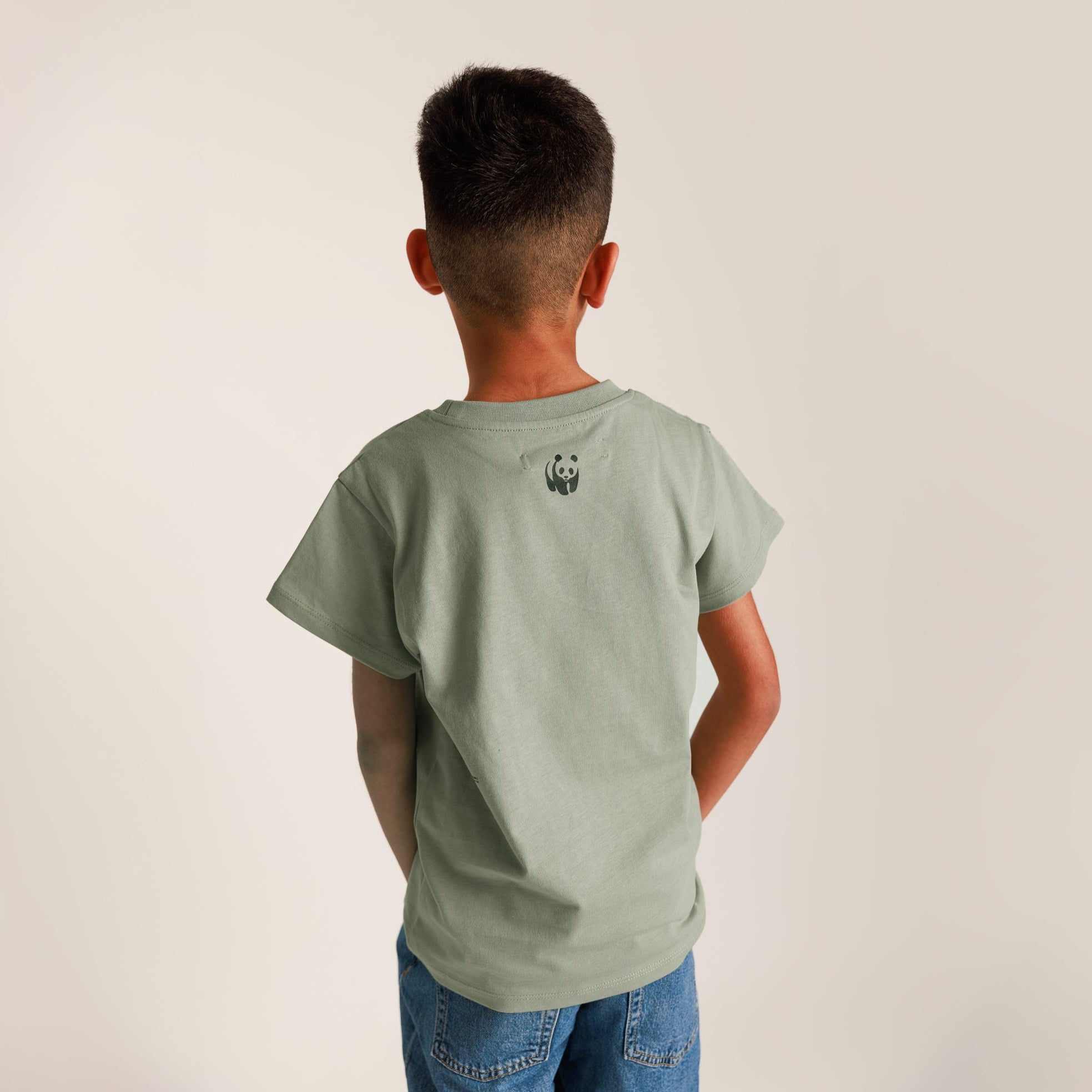 PANGAIA Kids T-shirt - Moss Green