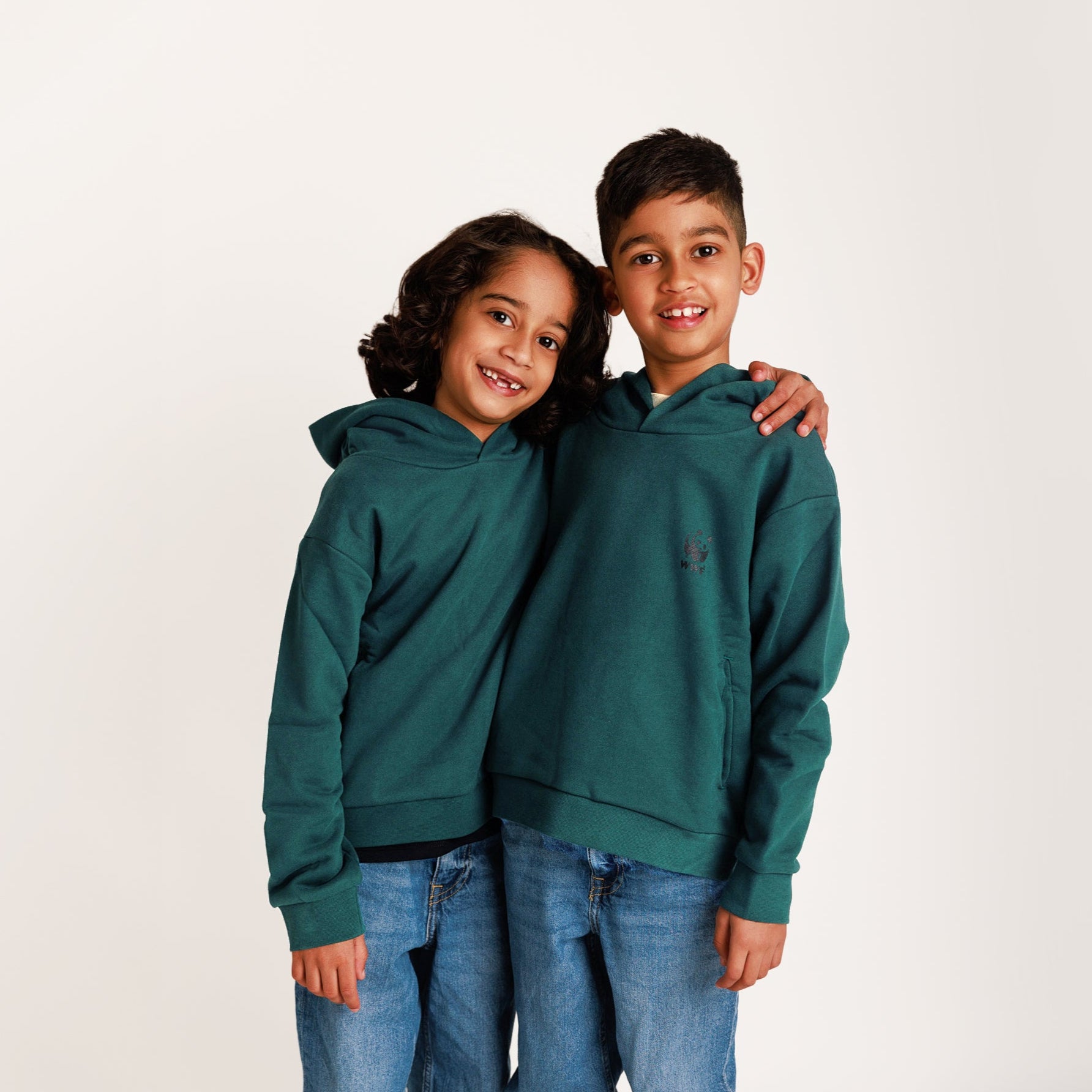 PANGAIA Kids Hoodie - Foliage Green