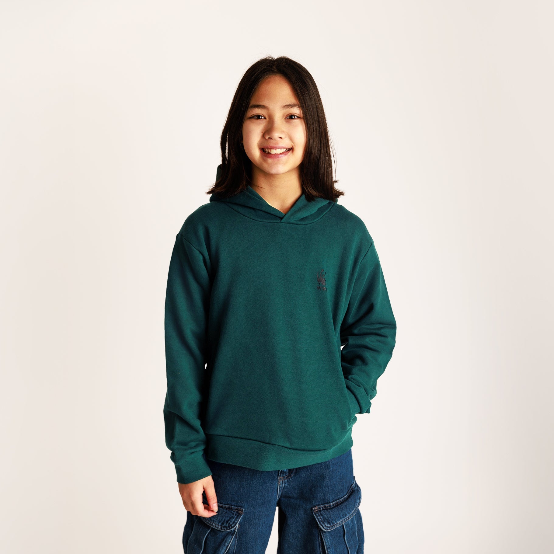 PANGAIA Kids Hoodie - Foliage Green