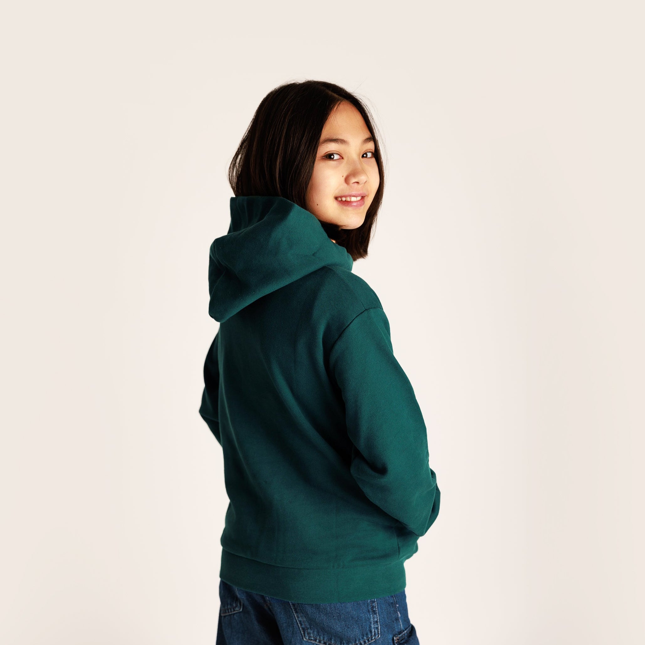 PANGAIA Kids Hoodie - Foliage Green