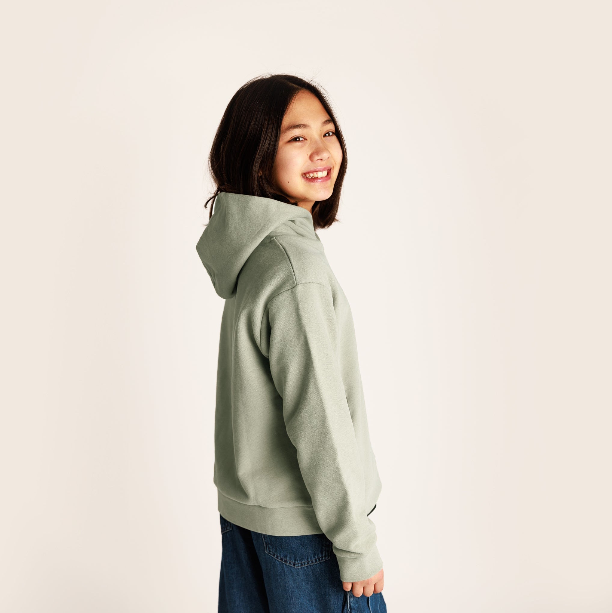 PANGAIA Kids Hoodie - Moss Green