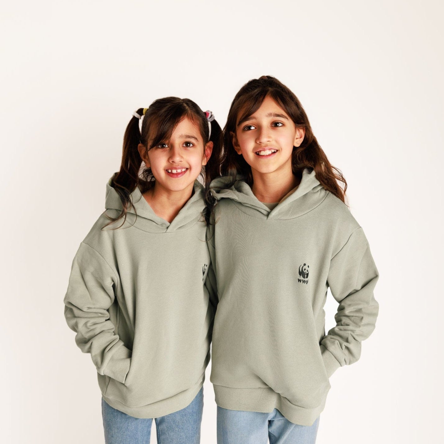 PANGAIA Kids Hoodie - Moss Green