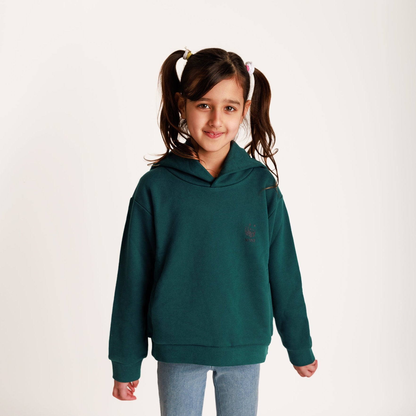 PANGAIA Kids Hoodie - Foliage Green