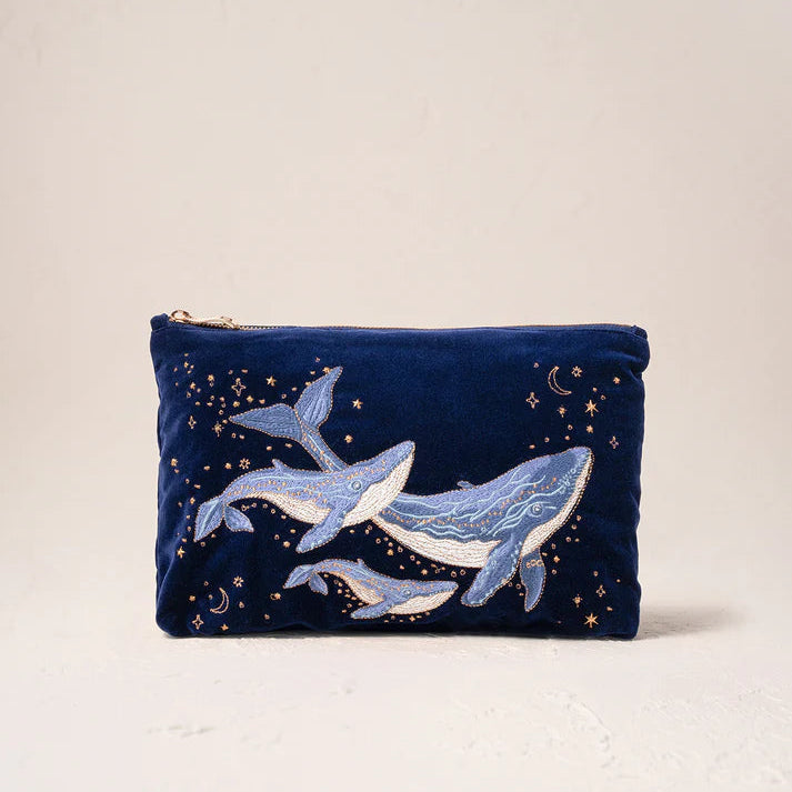 Mystical Whale Everyday Pouch - Navy