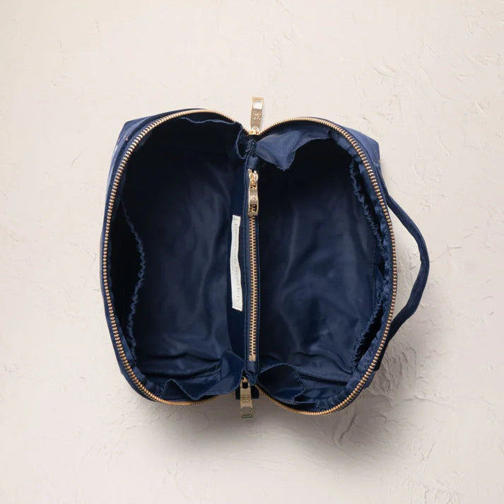 Mystical Whale Open Flat Makeup Bag - Navy
