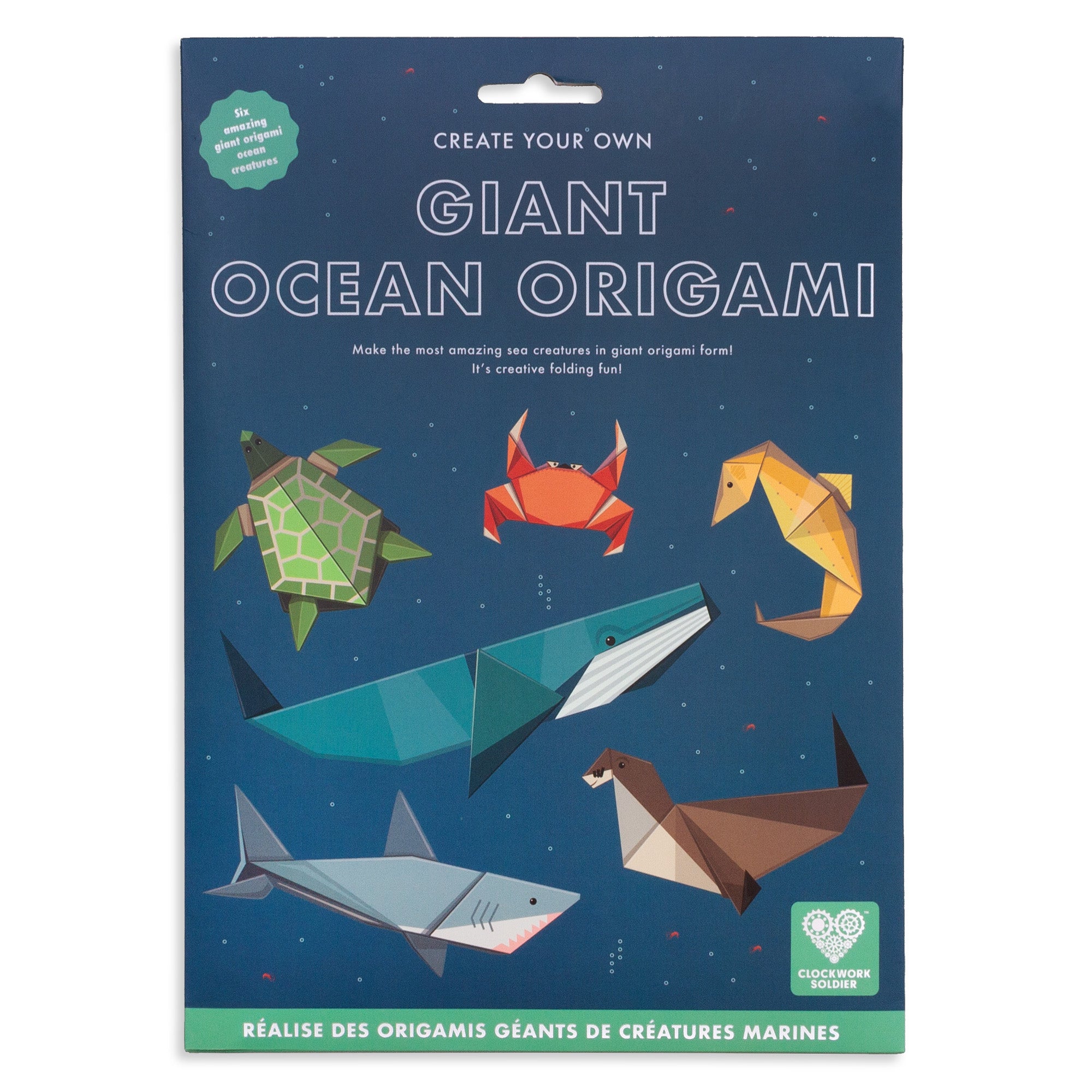 Ocean origami pack front