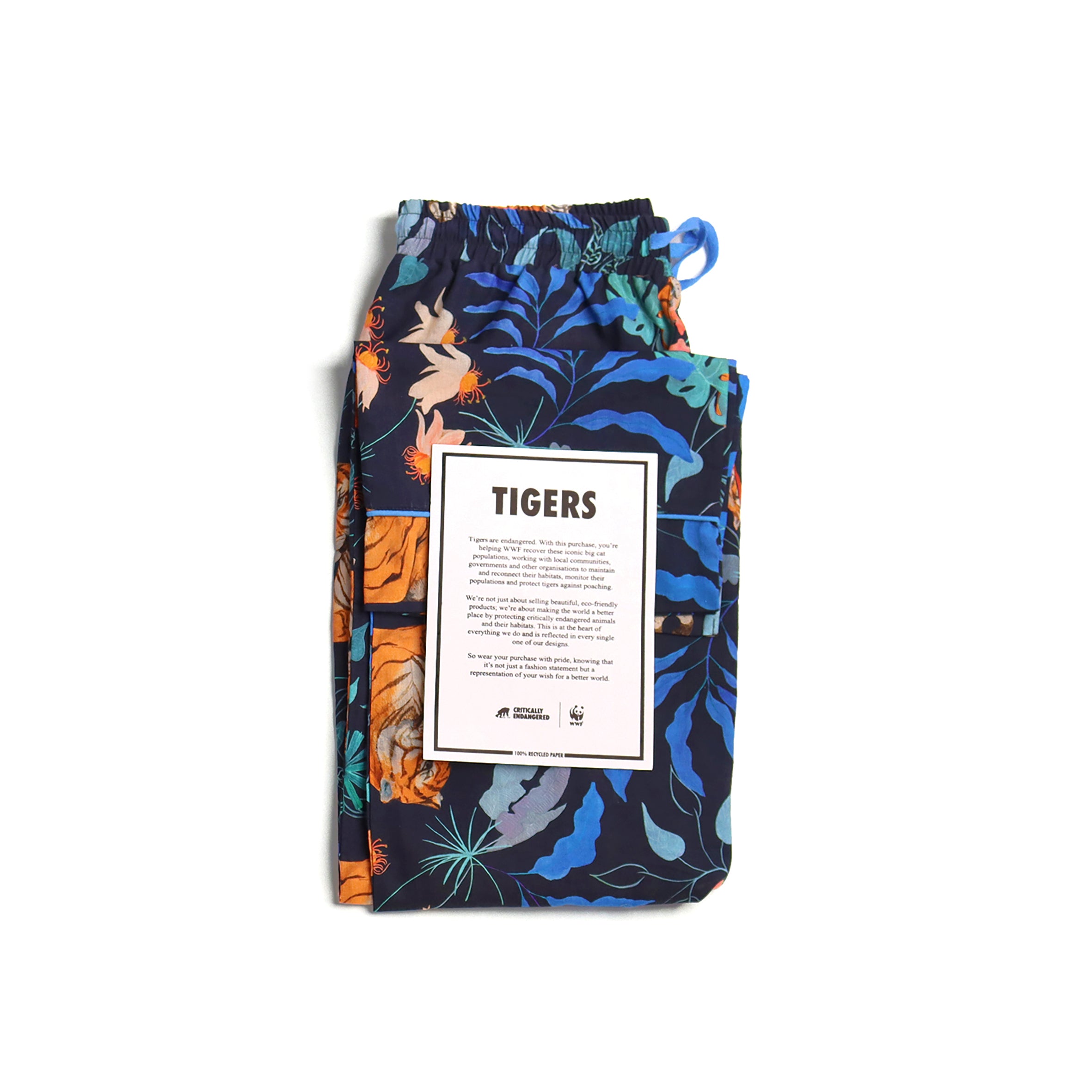 Critically Endangered Pyjama Bottoms - Tiger Print
