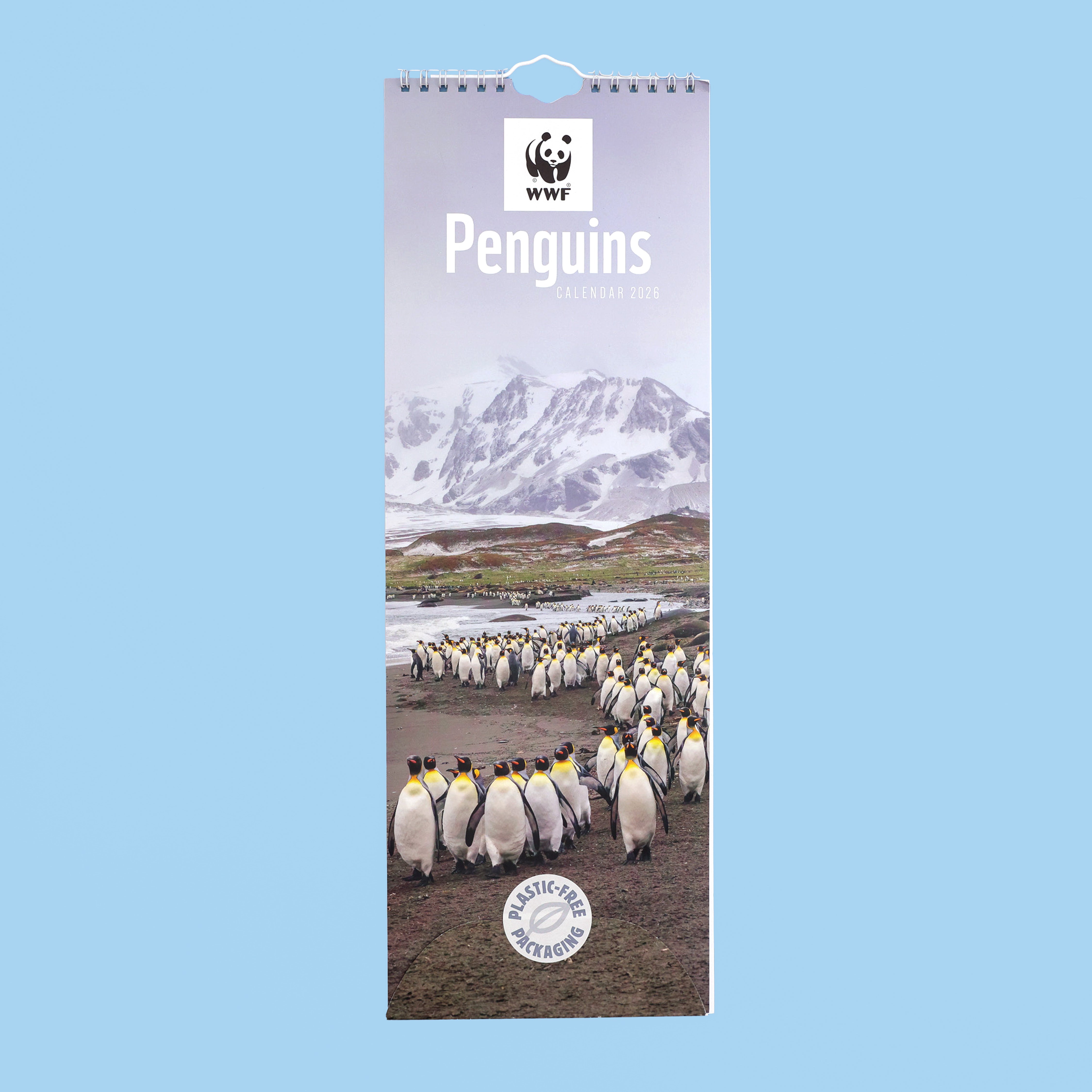Penguins Slim Calendar 2026