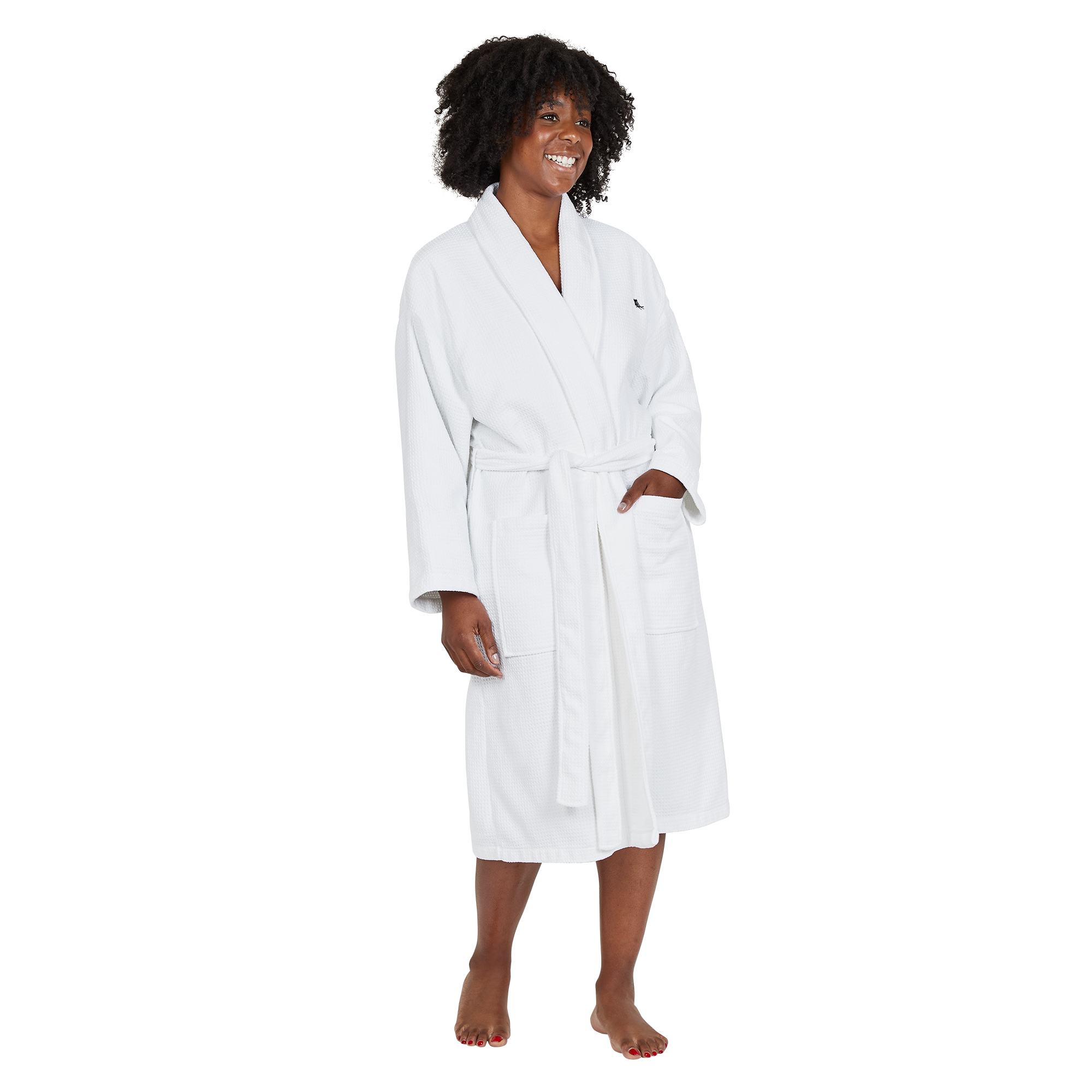 Bath Robe Set - Crystal White