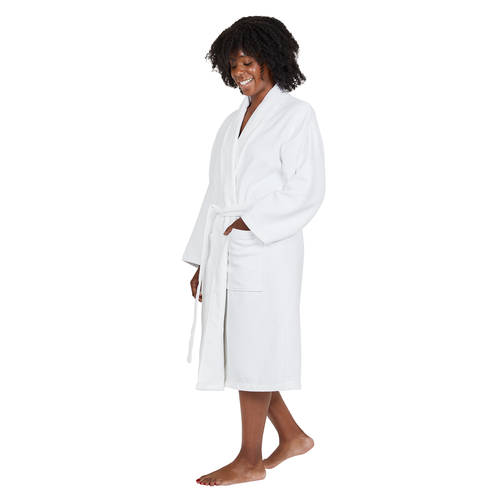 Bath Robe Set - Crystal White