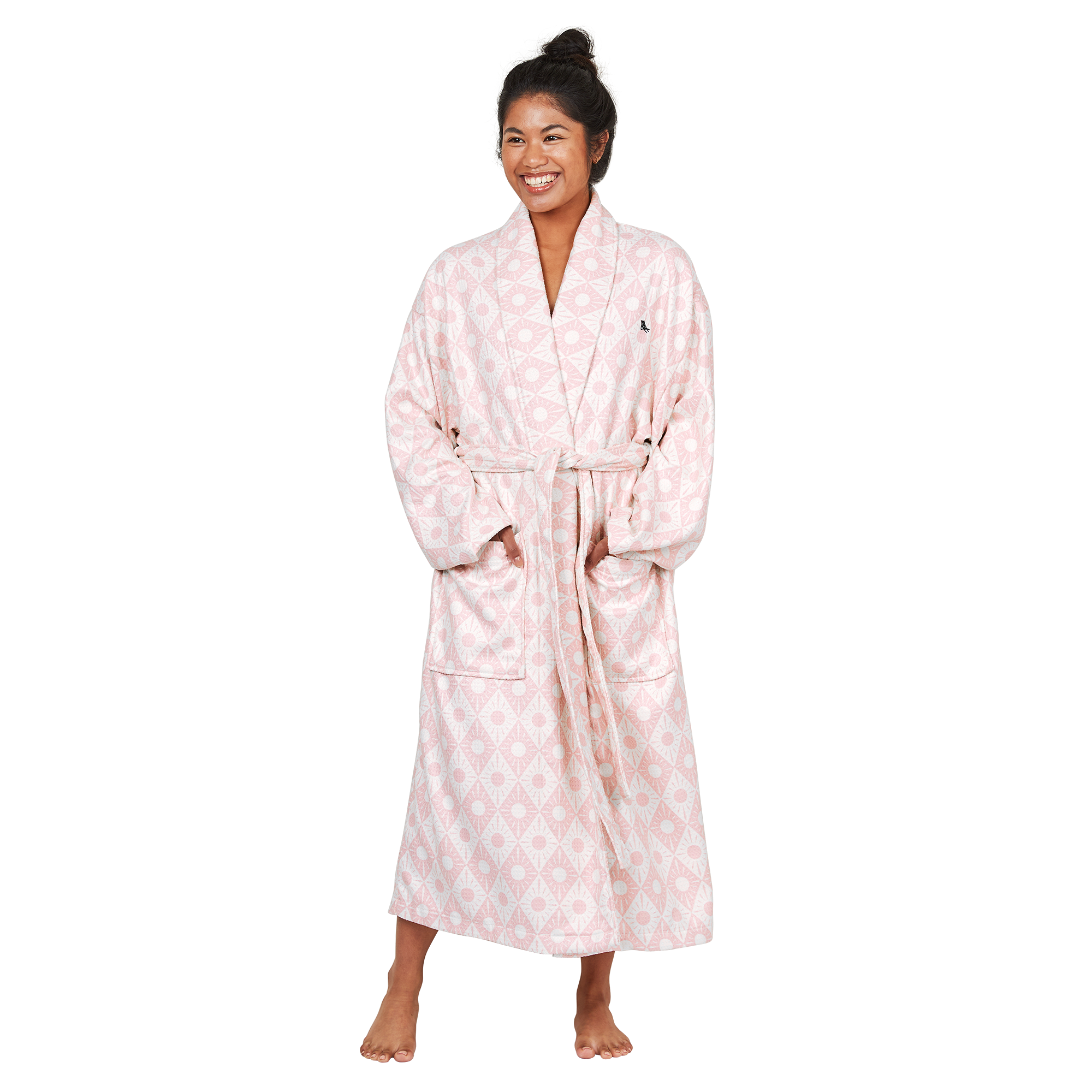 Bath Robe Set - Diamond Pink