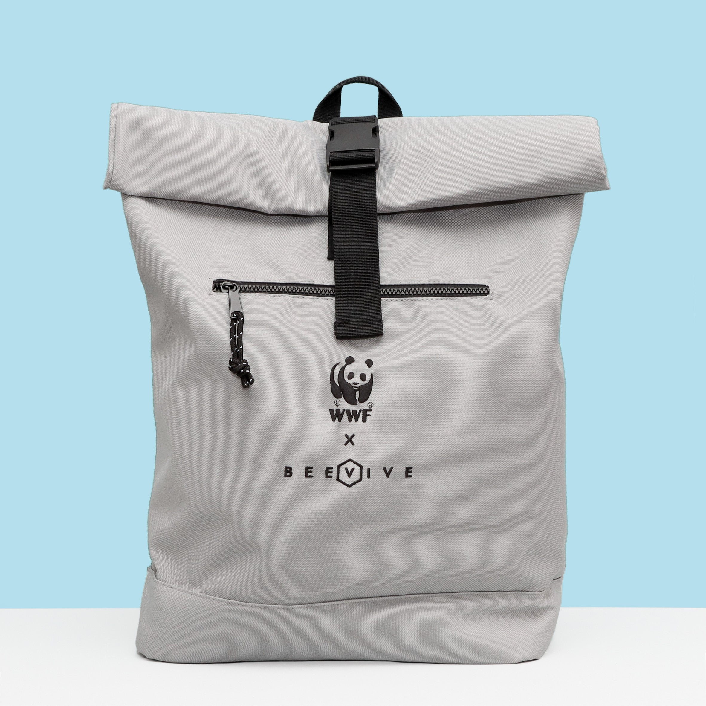 Adventure Recycled Roll-top Backpack - Grey