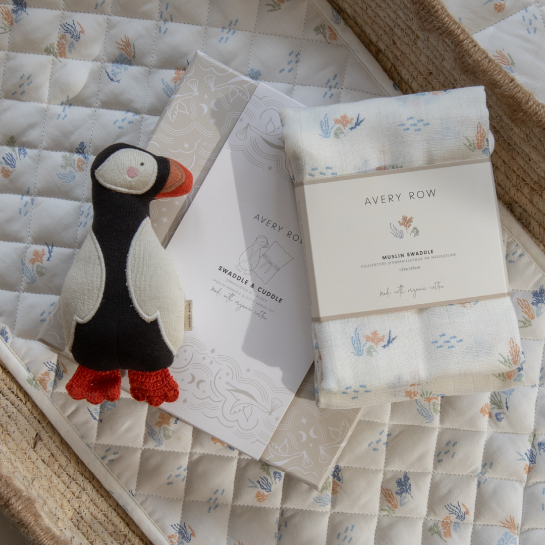 Swaddle & Cuddle Gift Set - Coastline