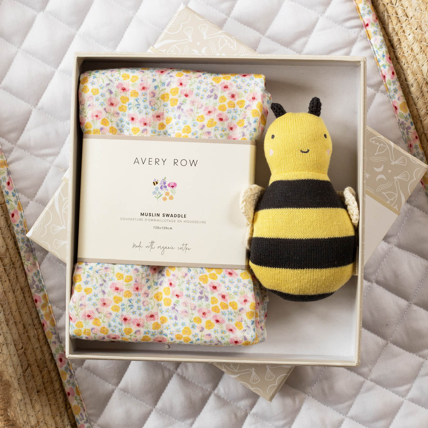 Swaddle & Cuddle Gift Set - Wildflower Garden