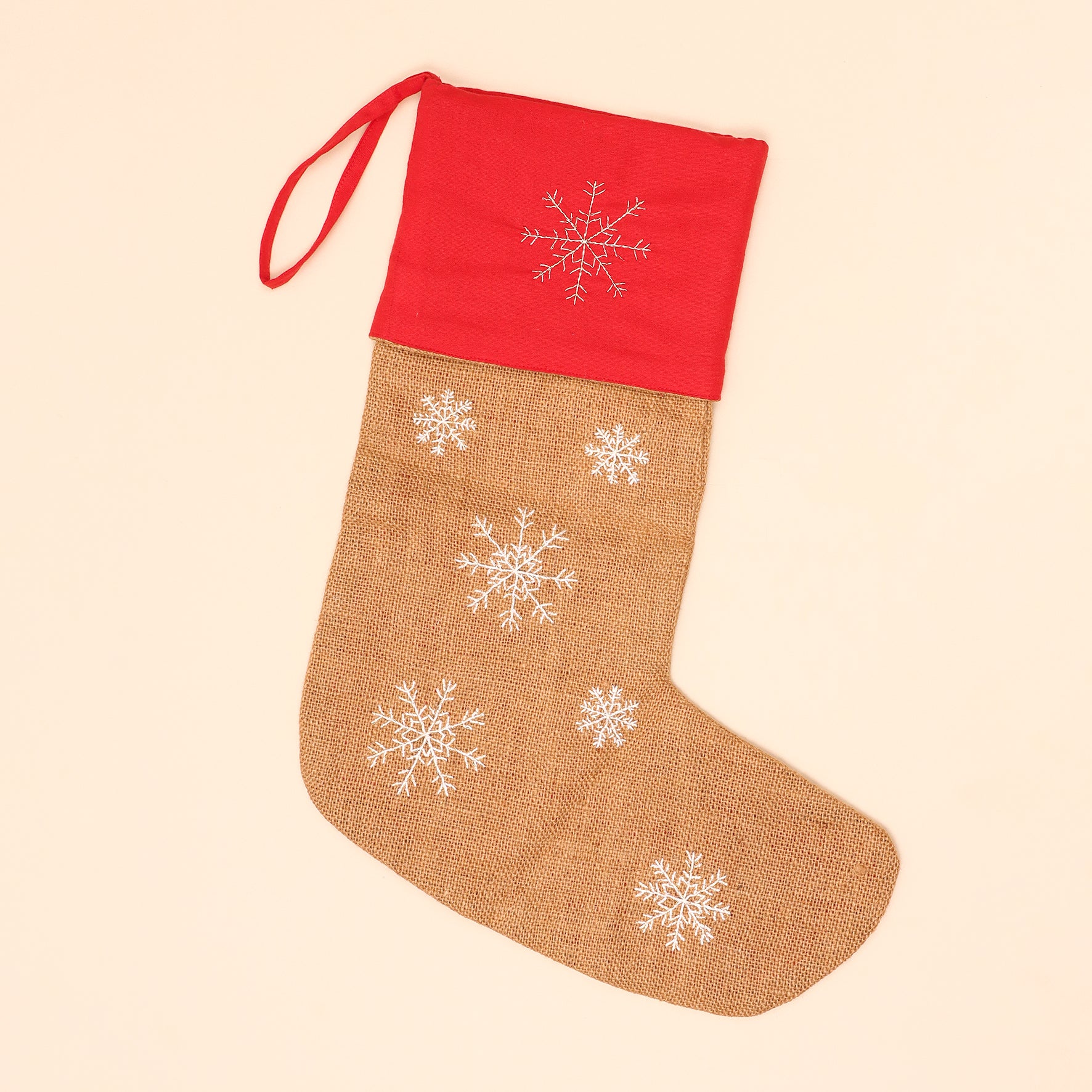 Jute Christmas Stocking