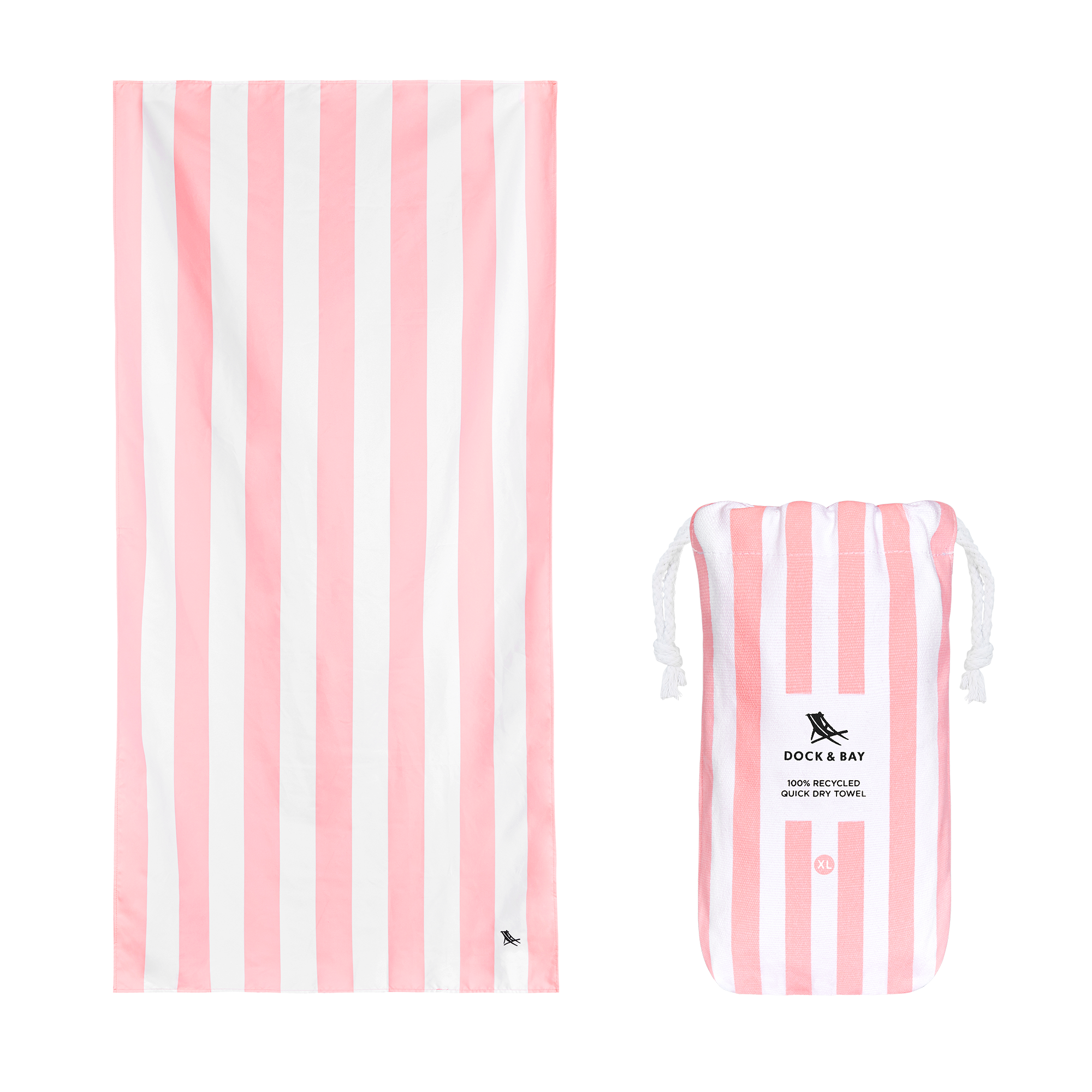 Dock & Bay Quick Dry Beach Towel - Malibu Pink