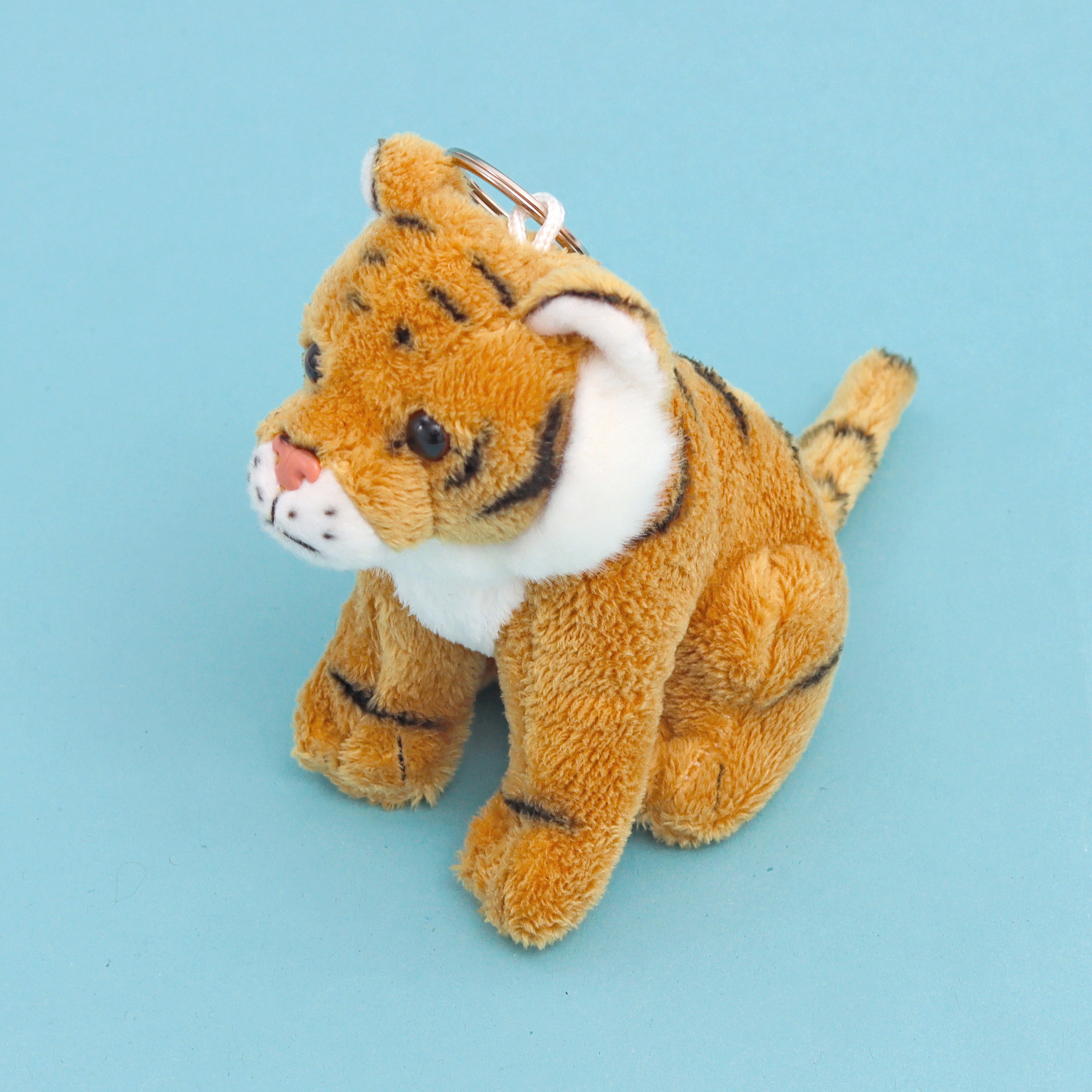 Plush tiger keychain on sale