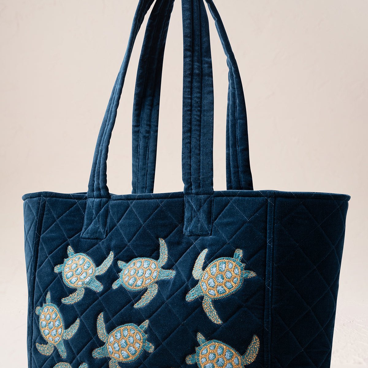 Turtle Tote Bag - Marine Navy