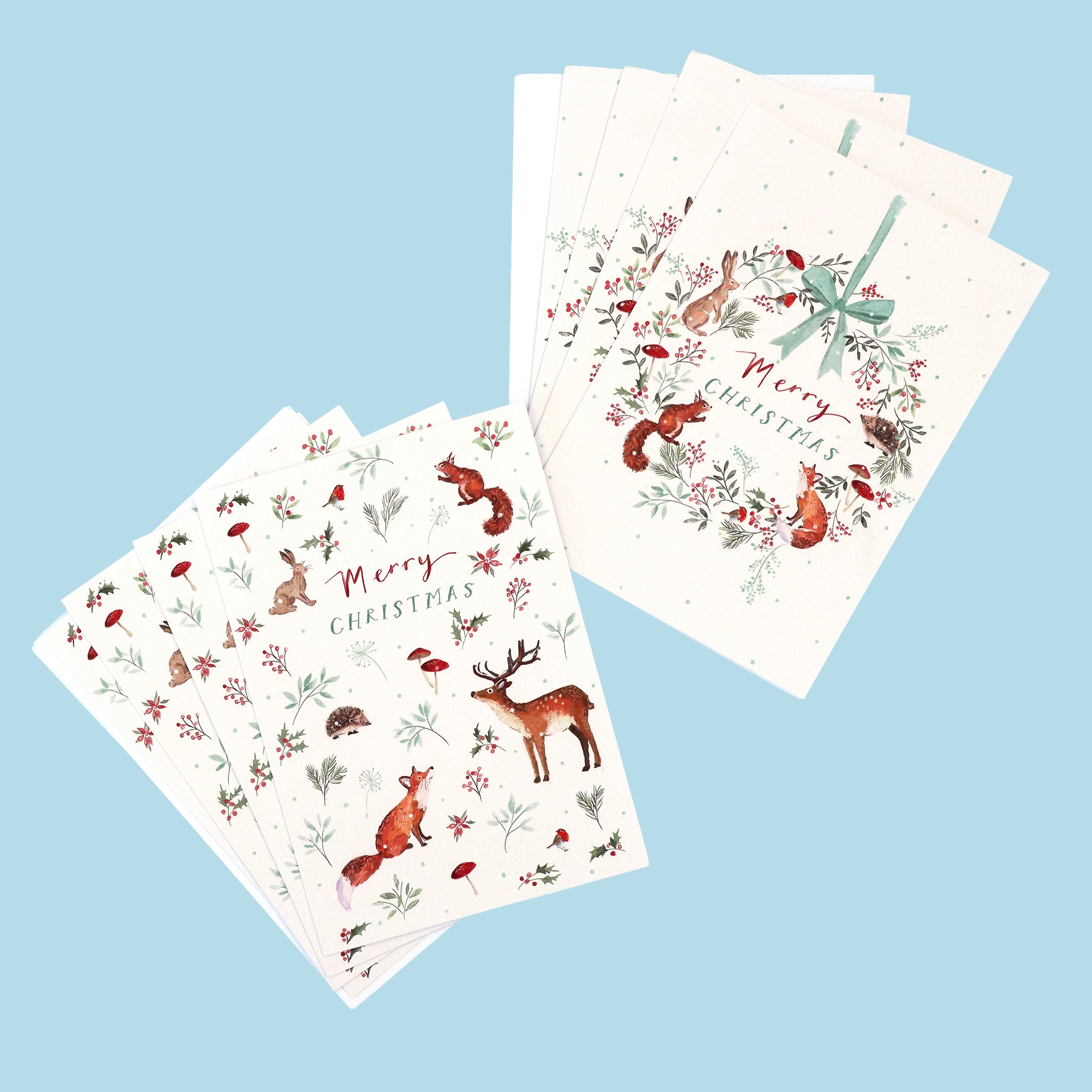 Winter Woodlands Christmas Cards (multipack of 8)