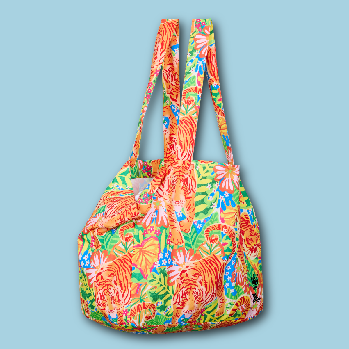Exclusive WWF x Dock & Bay Foldaway Tote Bag - Jungle Roar