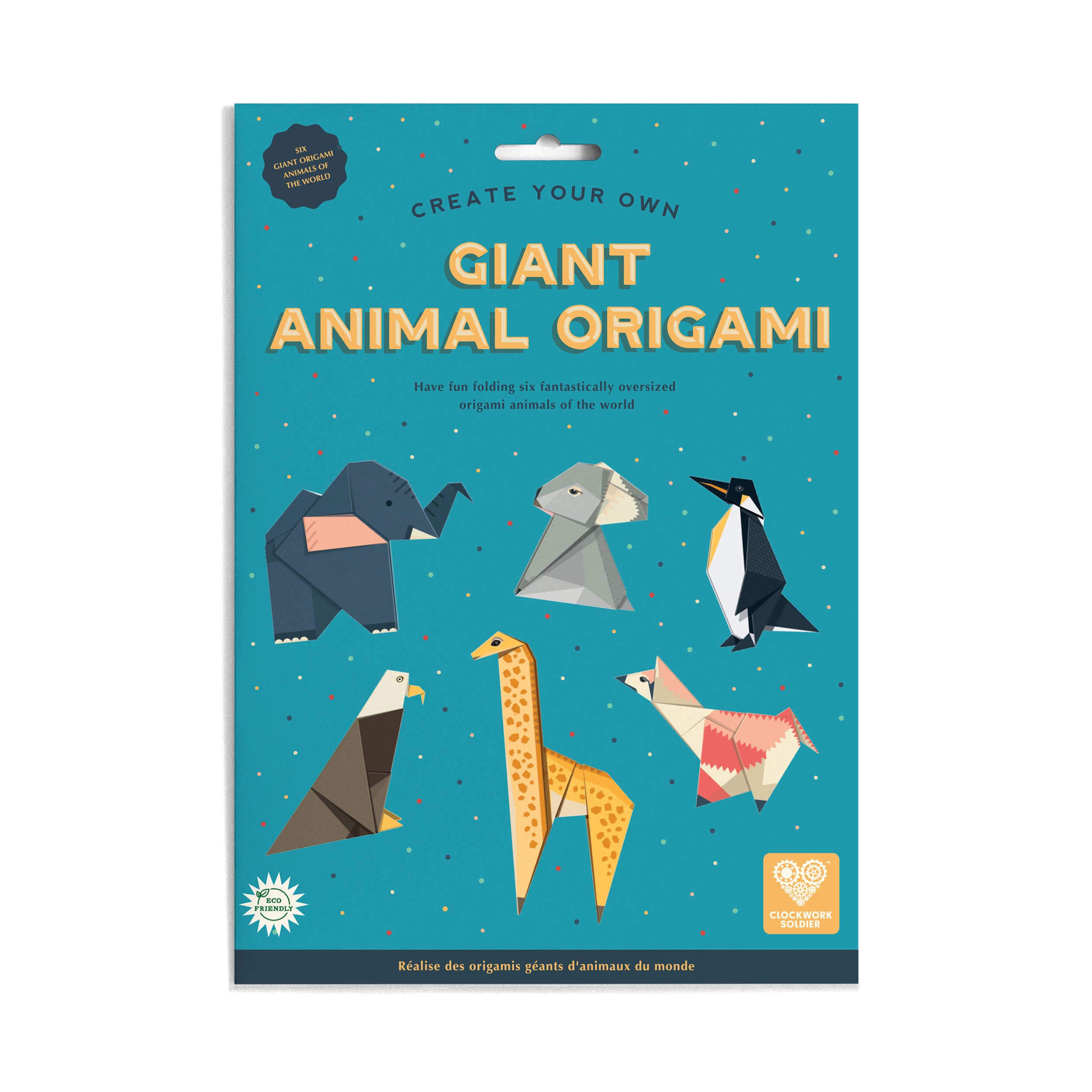 Giant Animal Origami pack front on white background