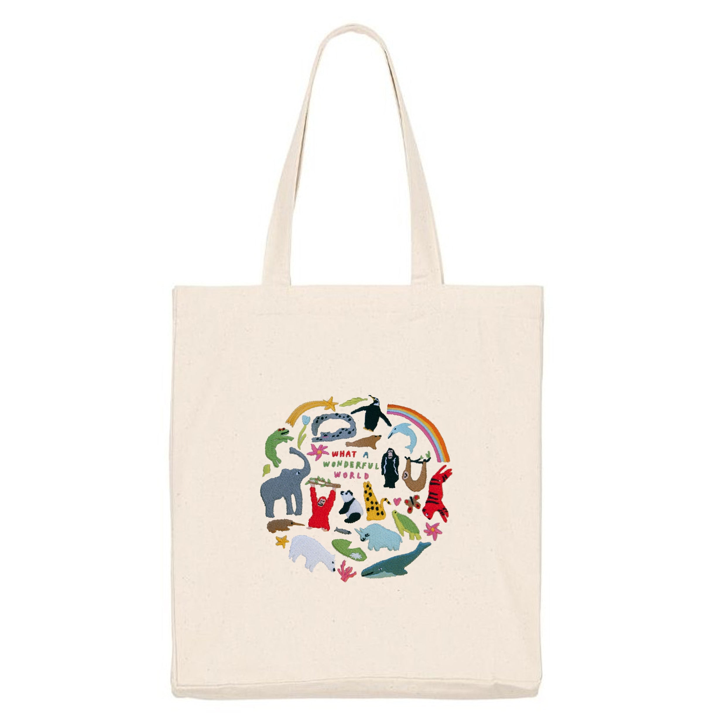 WWF Limited Edition 'What A Wonderful World' Embroidered Tote Bag