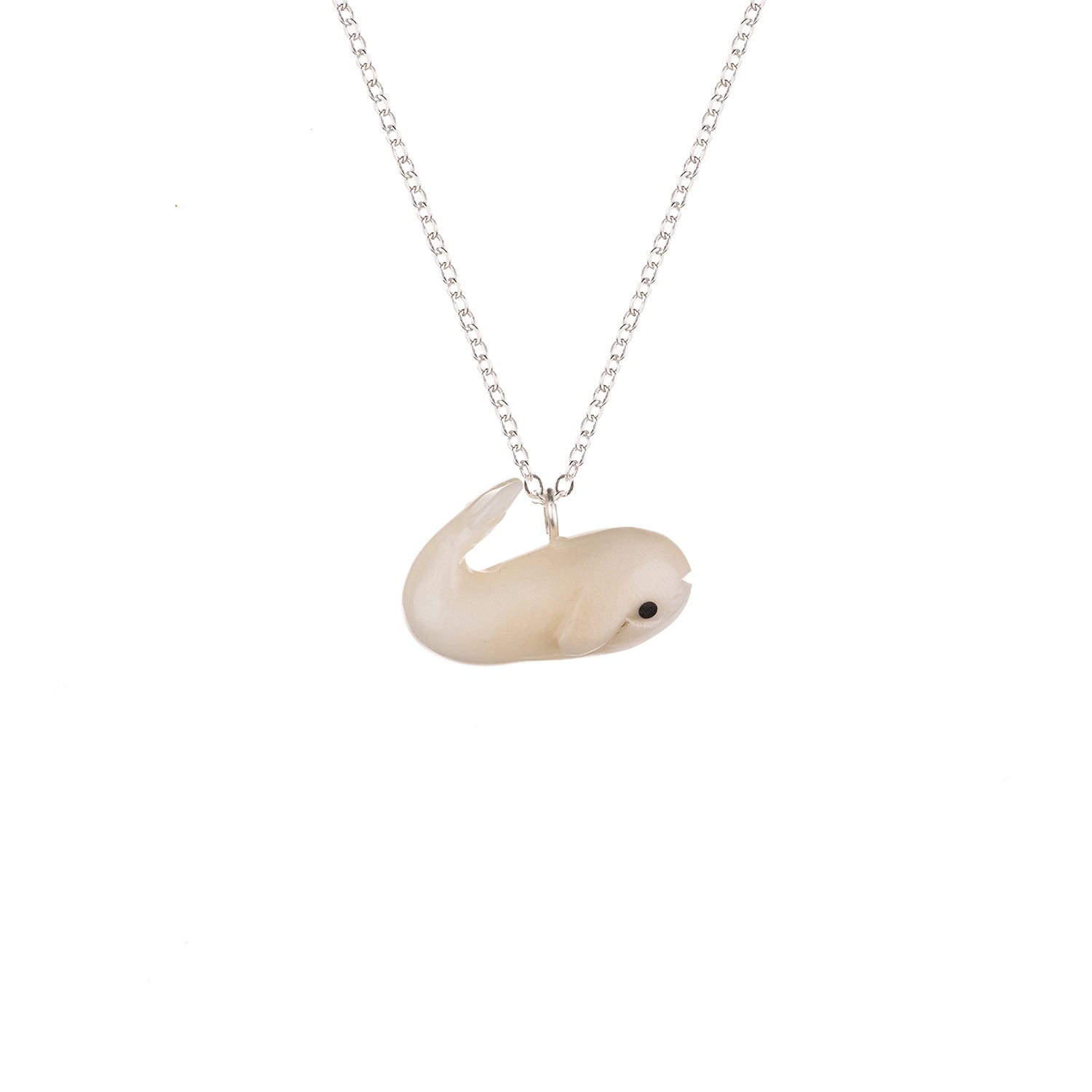 Mini Tagua Whale Pendant