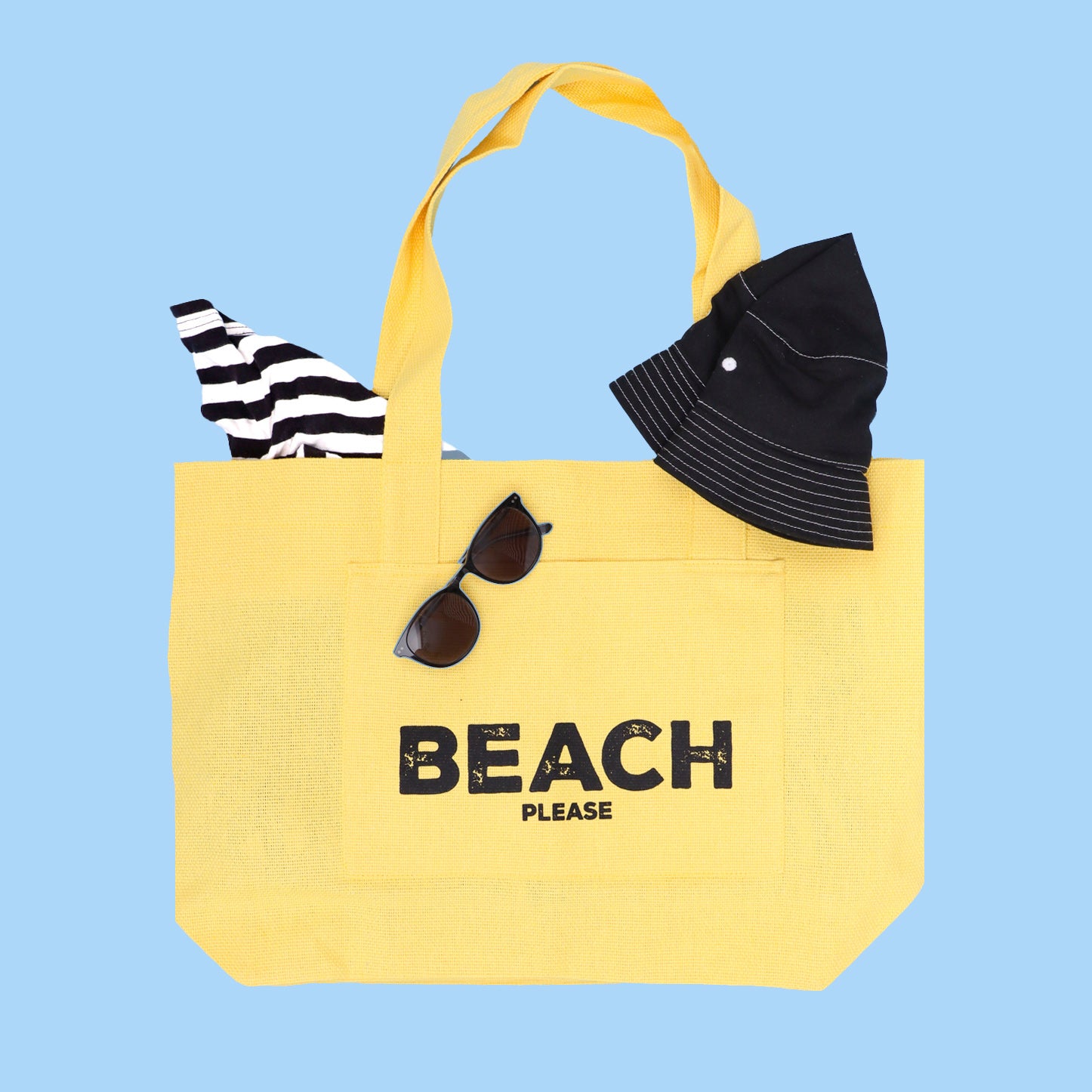 Cotton Beach Bag - Yellow