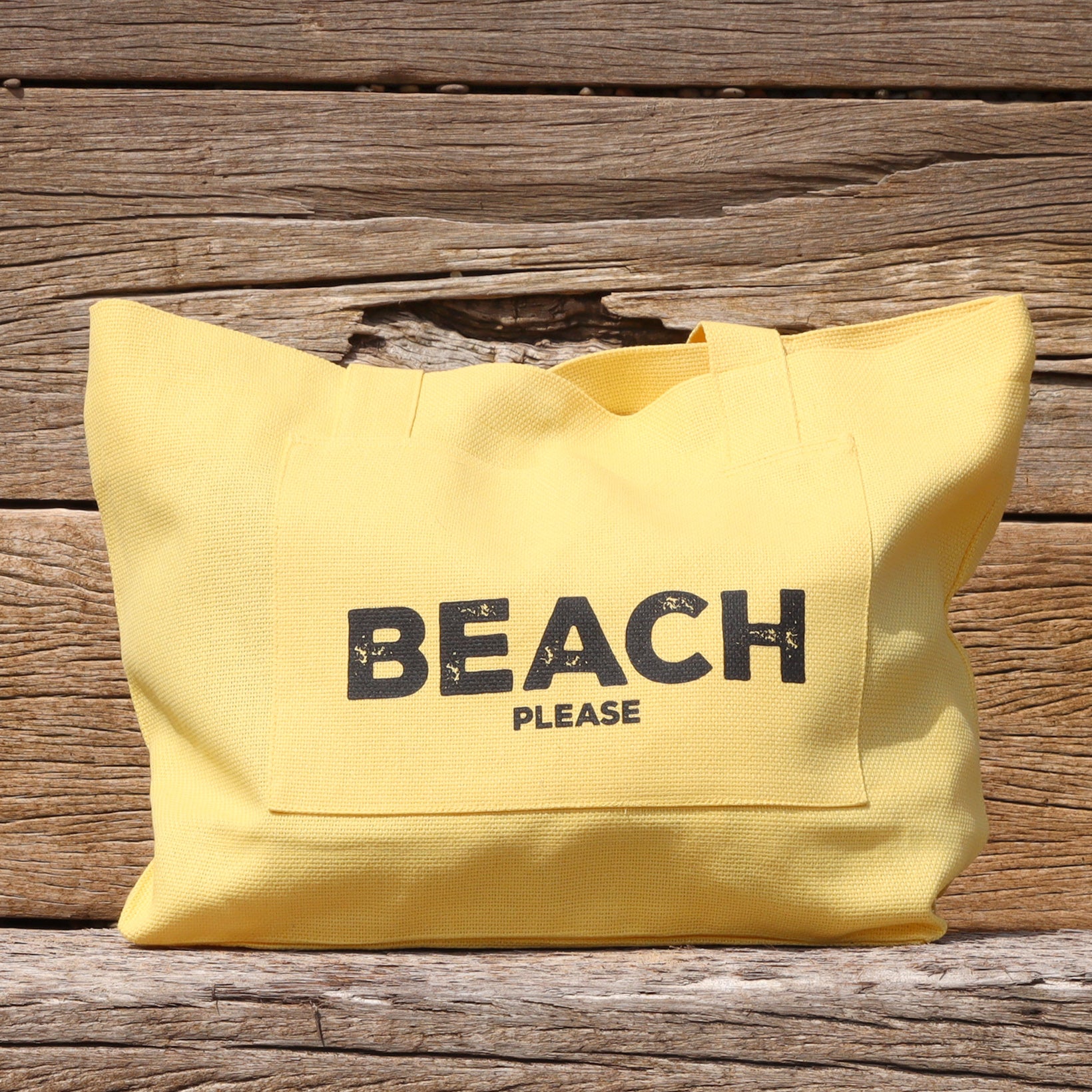 Cotton Beach Bag - Yellow