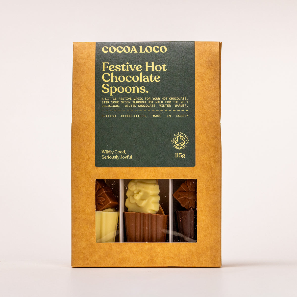 Organic Festive Hot Chocolate Spoon Set