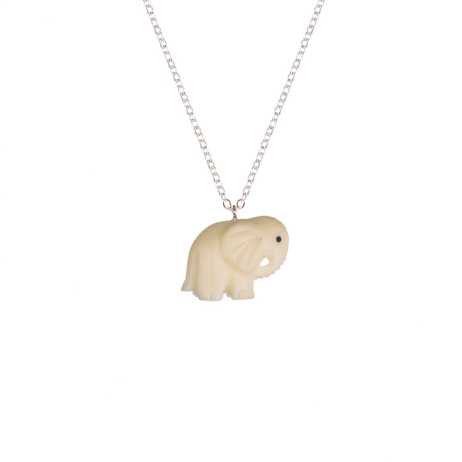 Mini Tagua Elephant Pendant