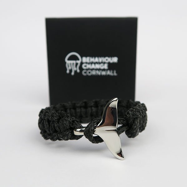 Behaviour Change Cornwall Perranporth Beach Whale Tail Bracelet