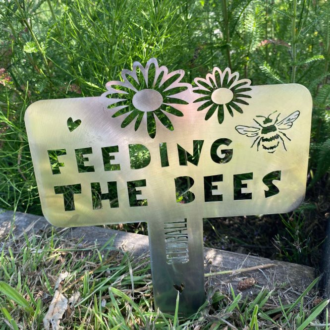 Feeding the Bees Sign