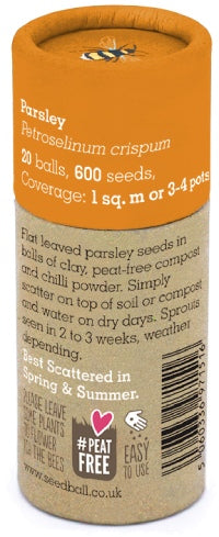 Seedball Herb Tube Collection - Parsley