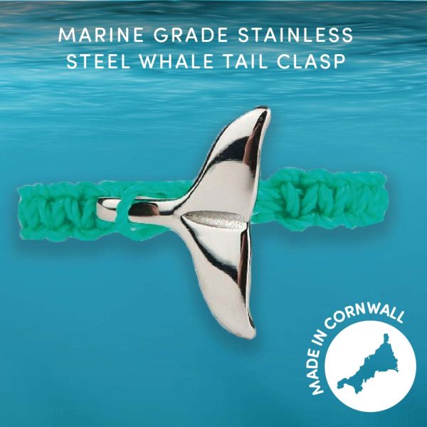 Behaviour Change Cornwall Perranporth Beach Whale Tail Bracelet