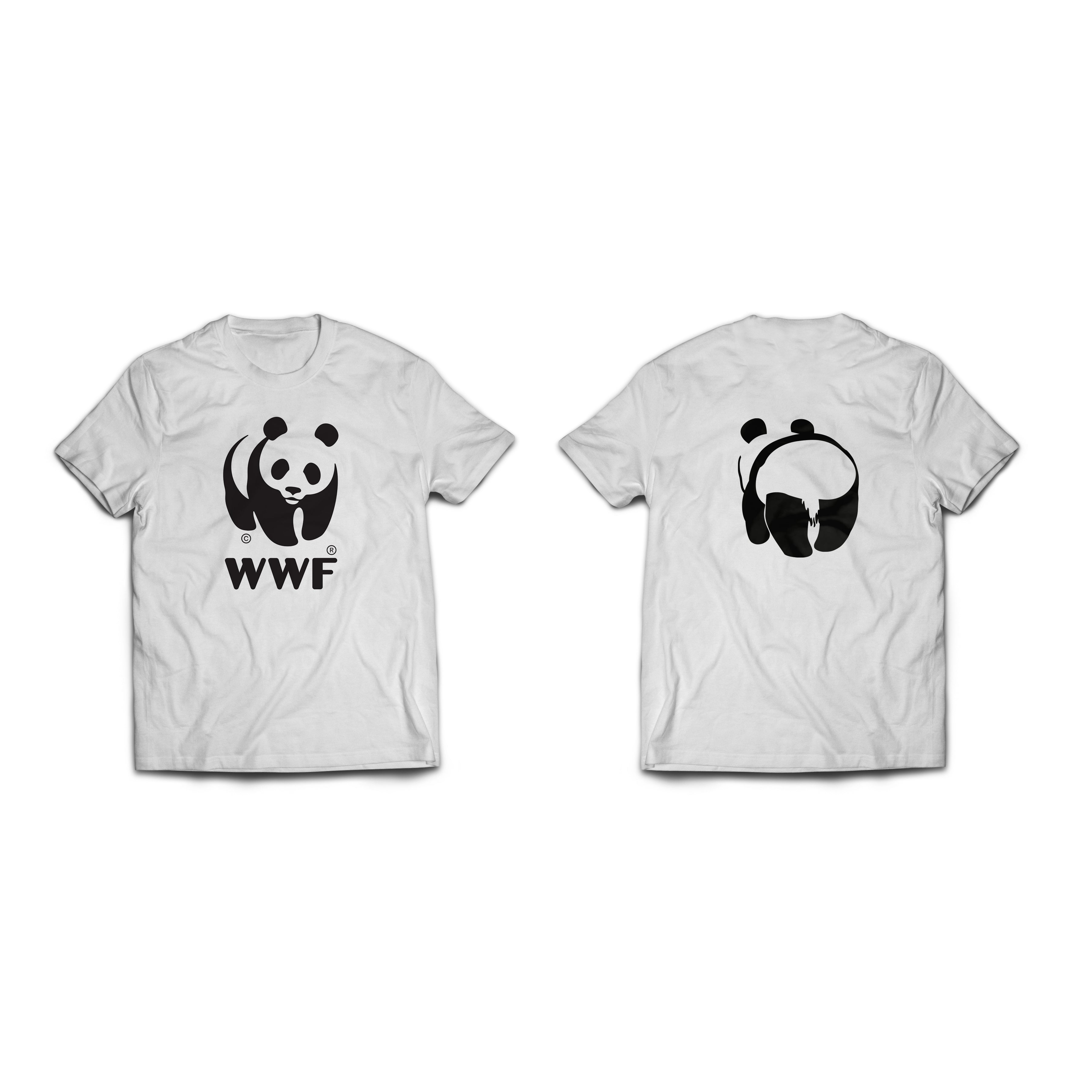 Double Sided Classic Panda Logo T-shirt