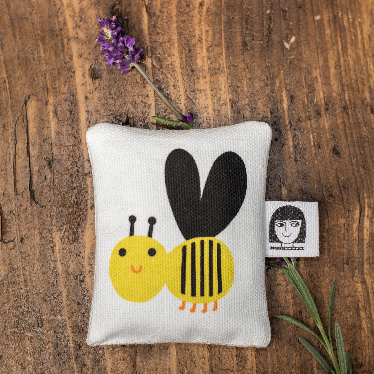 Jane Foster Lavender Bag - Happy Bee