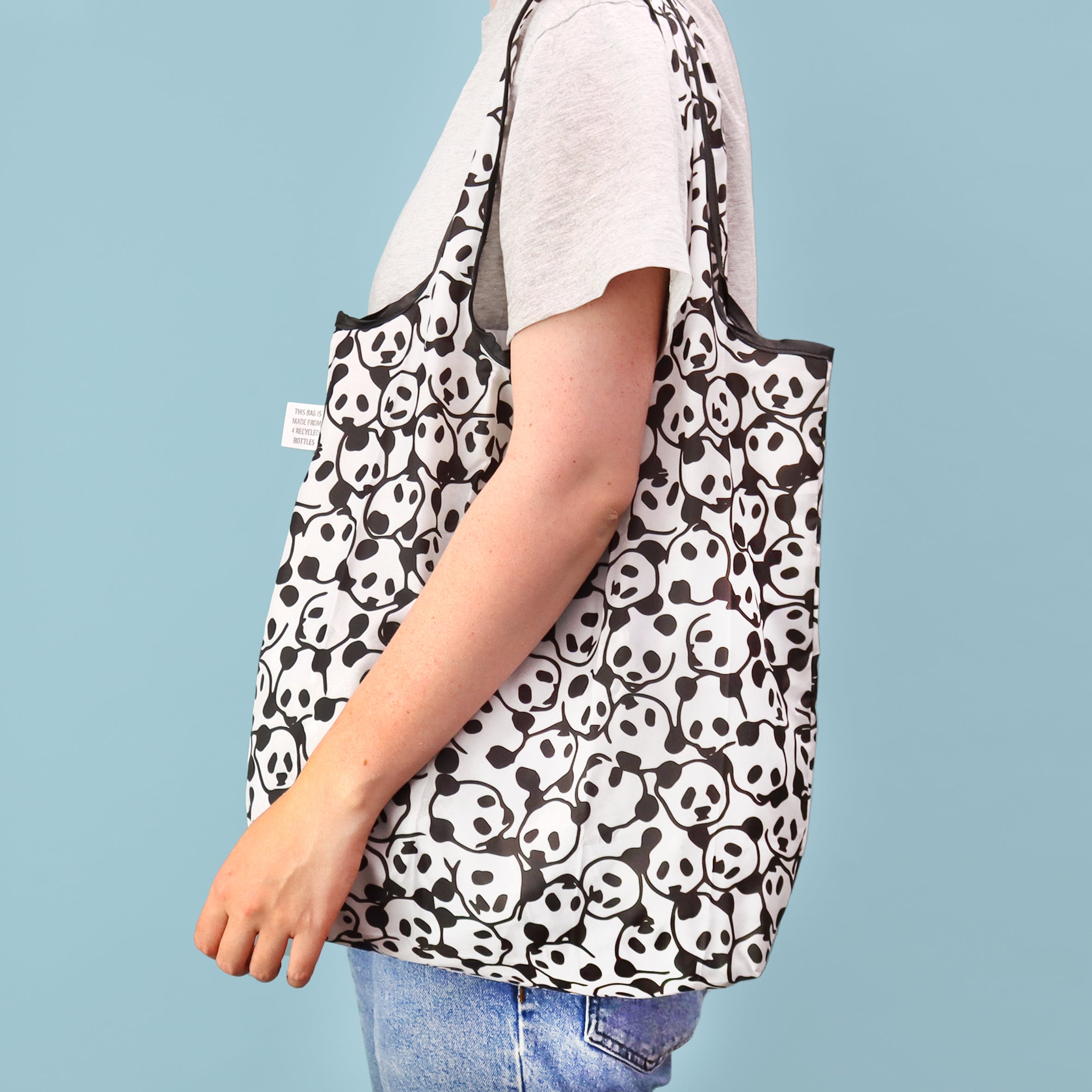 Panda RPET foldaway bag