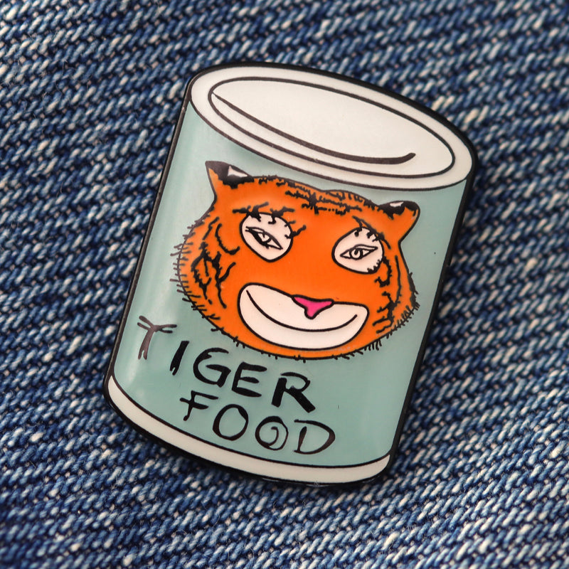 Limited edition Tiger food pin badge
