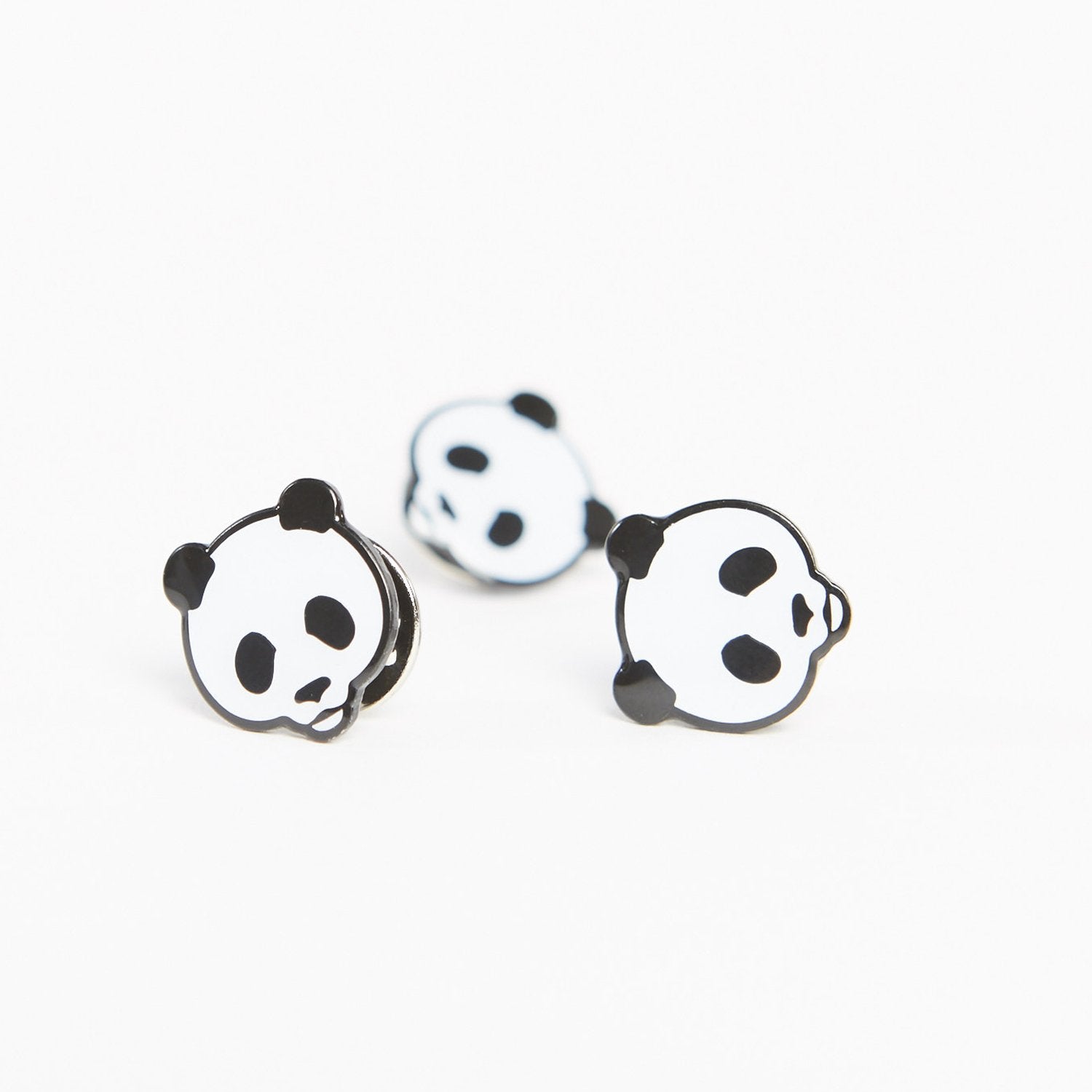 Panda Face Pin Badge