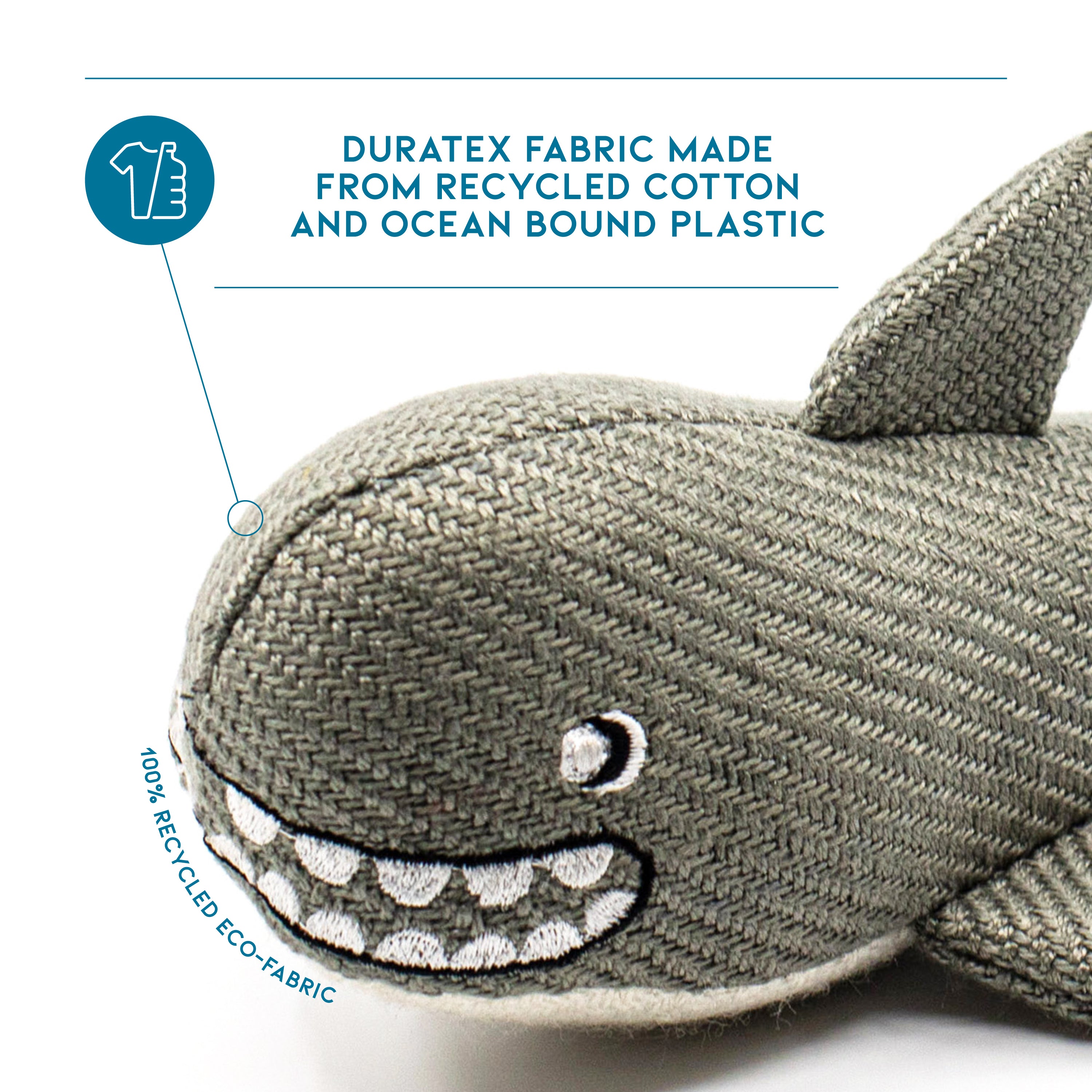 Recycled Dog Toy - Shark