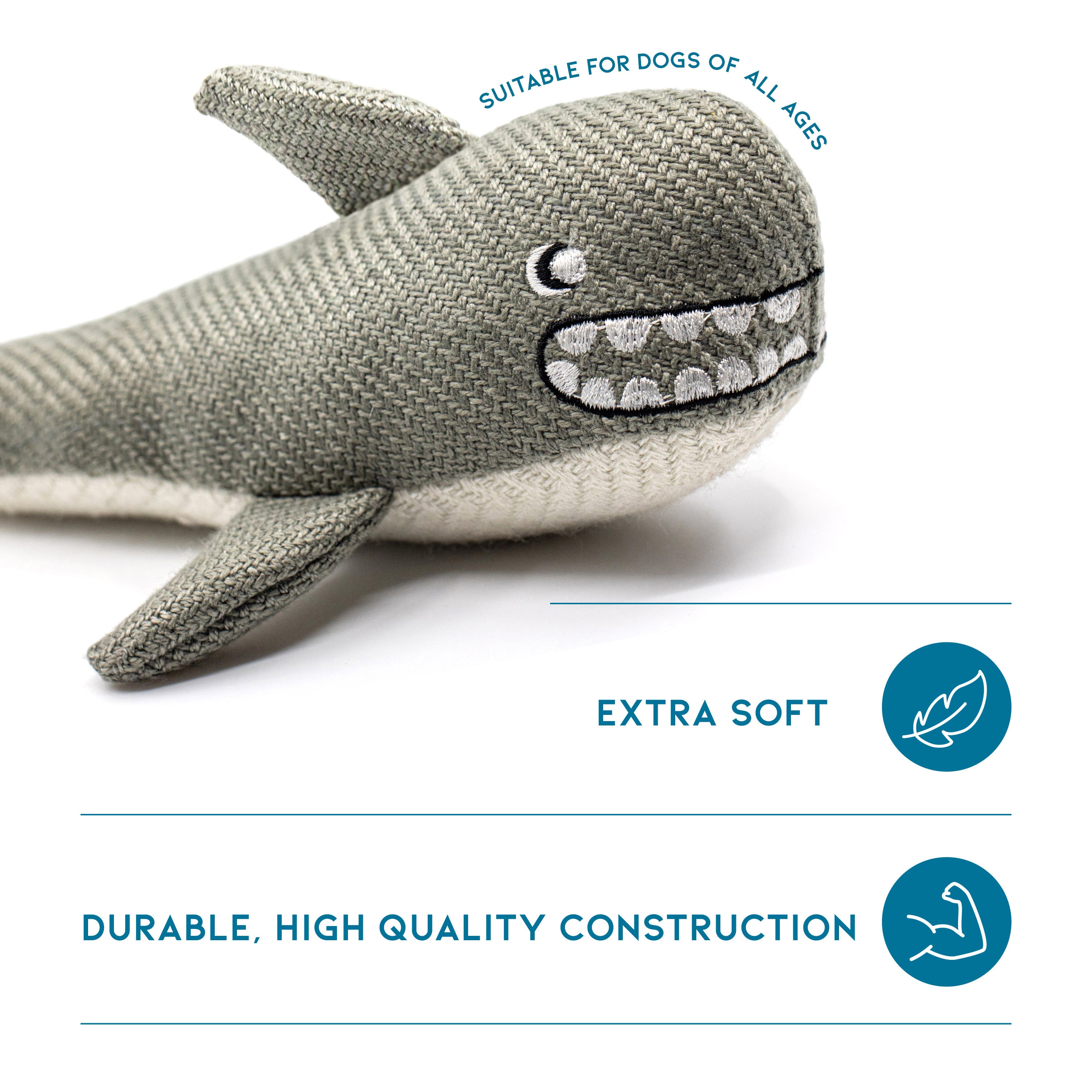 Recycled Dog Toy - Shark