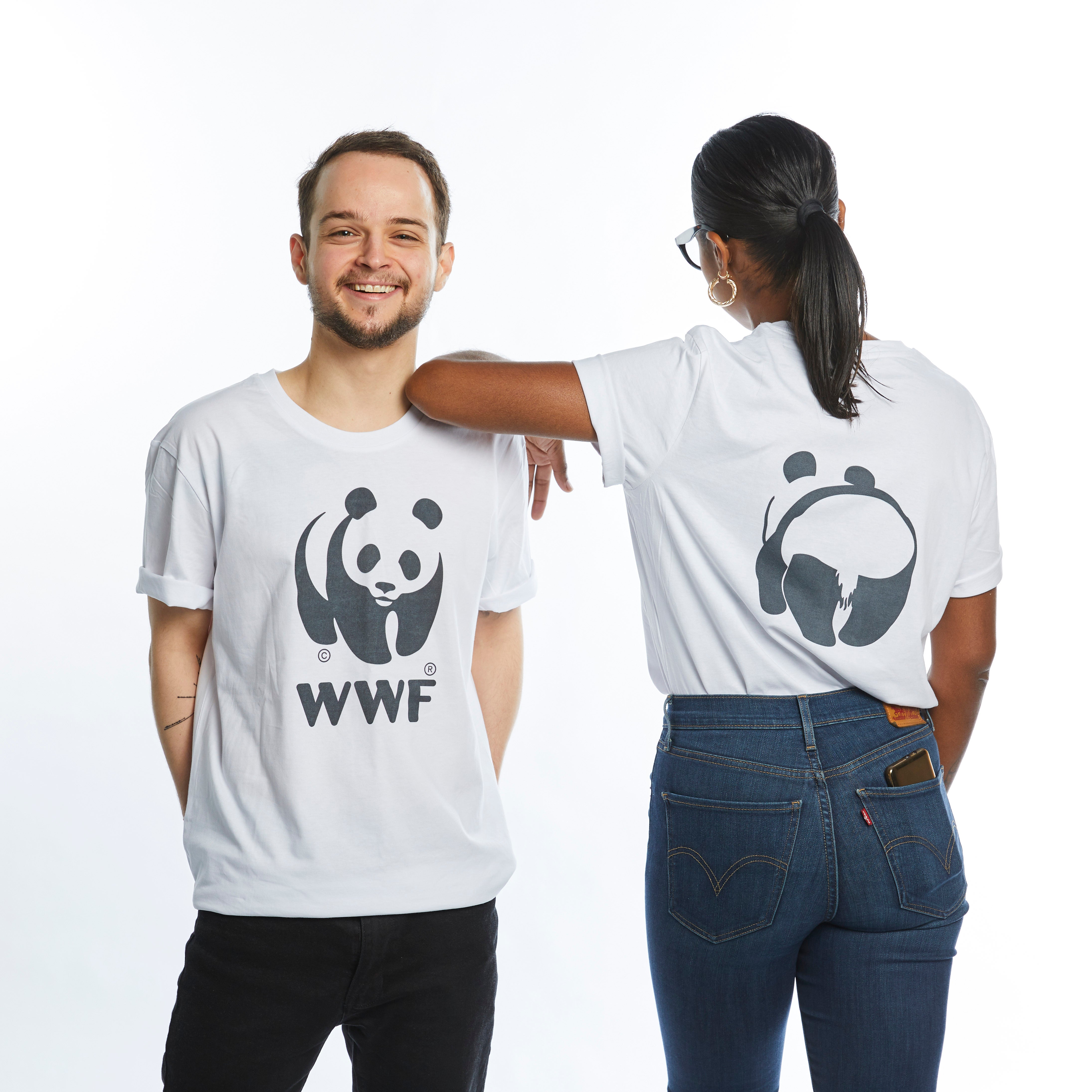 Double Sided Classic Panda Logo T-shirt