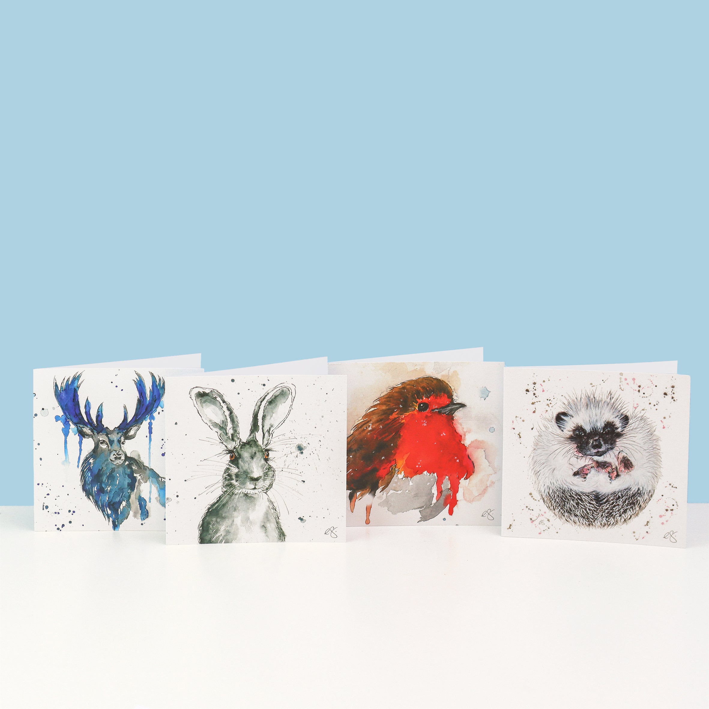 UK Nature Christmas Cards (multipack of 8)